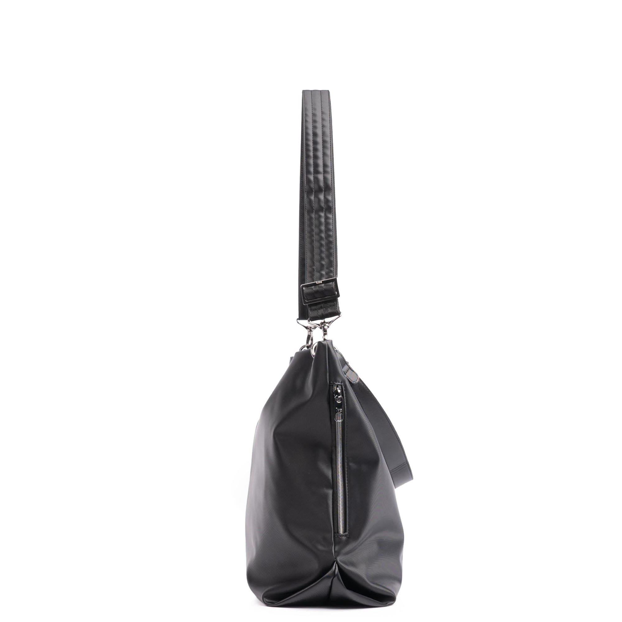 Plunge 2 Satin Luxe VL Carry-All Crossbody Bag - BLACK 2 - 24956_Plunge_SatinLuxe_Black_Angle_03