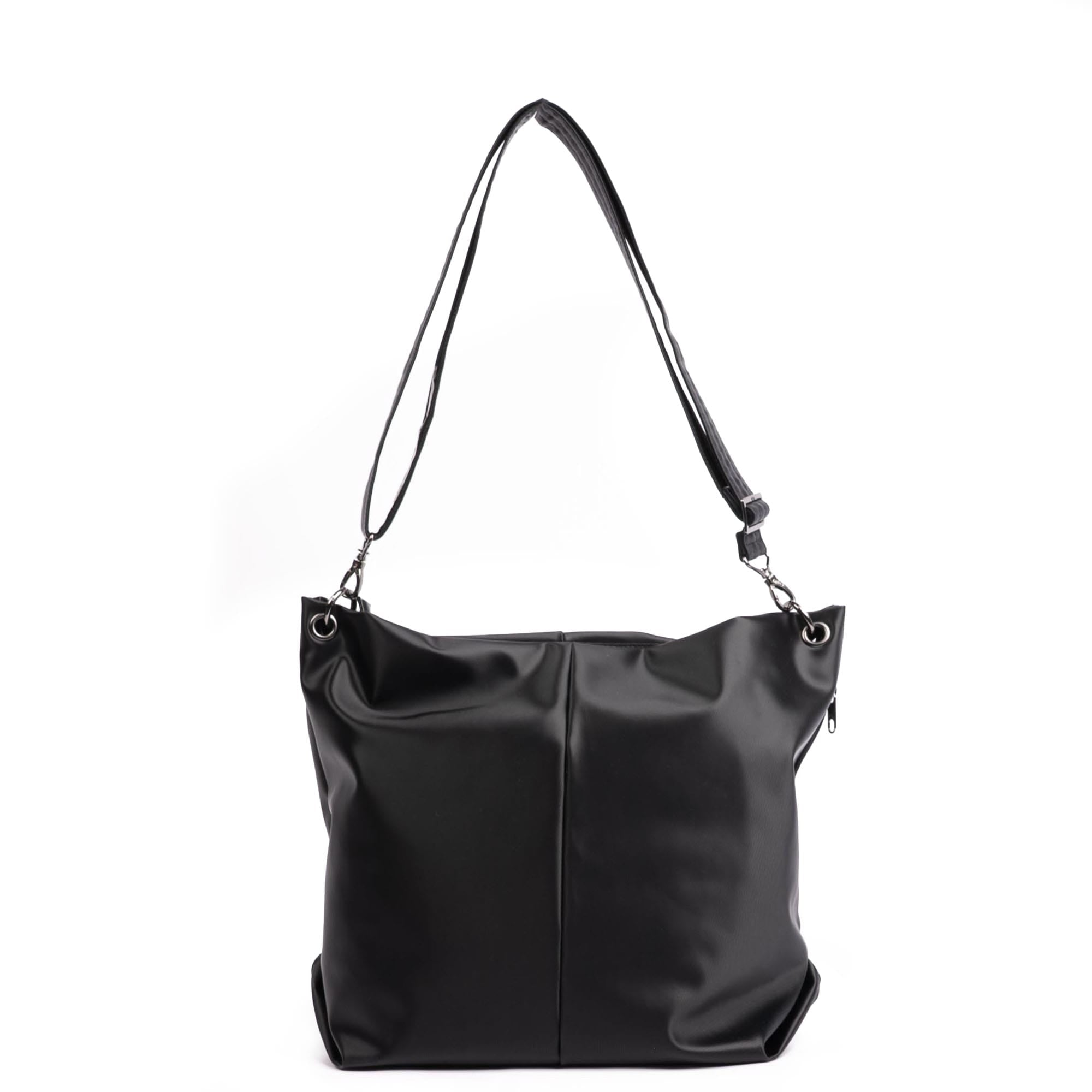 Plunge 2 Satin Luxe VL Carry-All Crossbody Bag - BLACK 2 - 24956_Plunge_SatinLuxe_Black_Angle_04