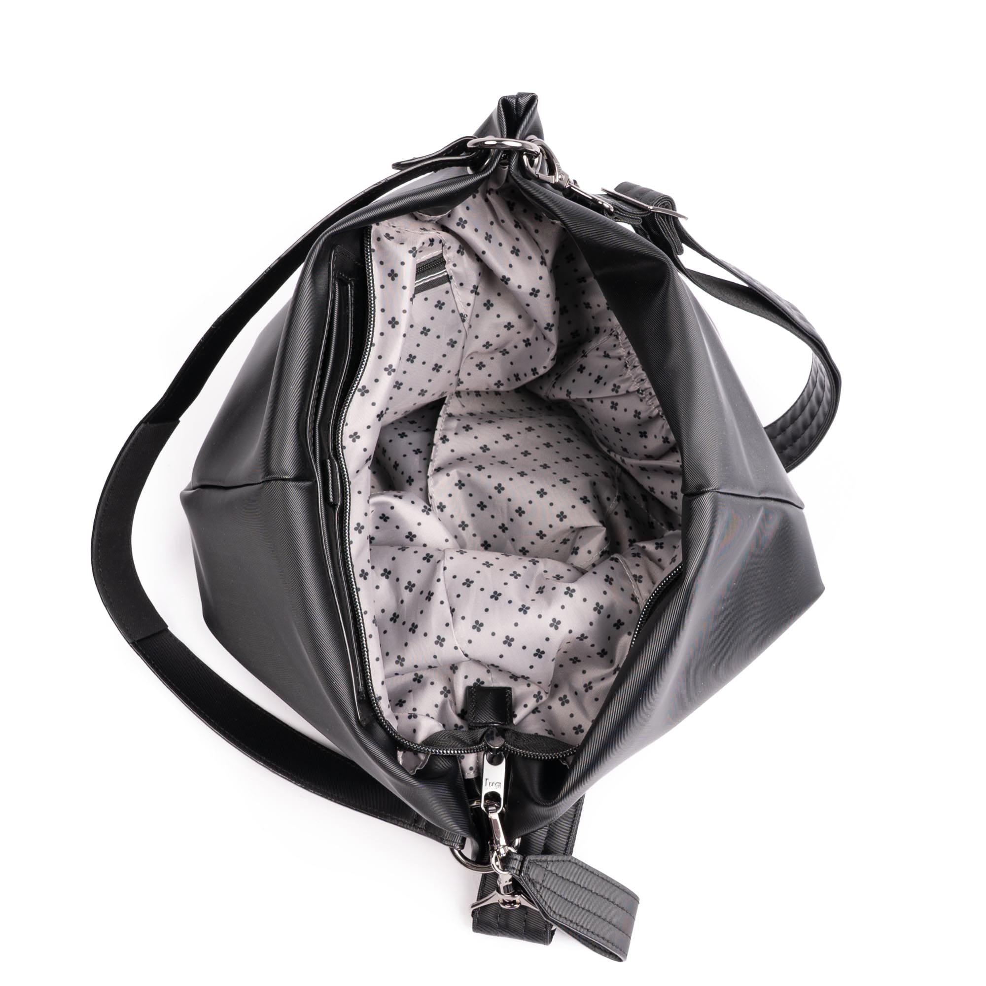 Plunge 2 Satin Luxe VL Carry-All Crossbody Bag - BLACK 2 - 24956_Plunge_SatinLuxe_Black_Angle_05