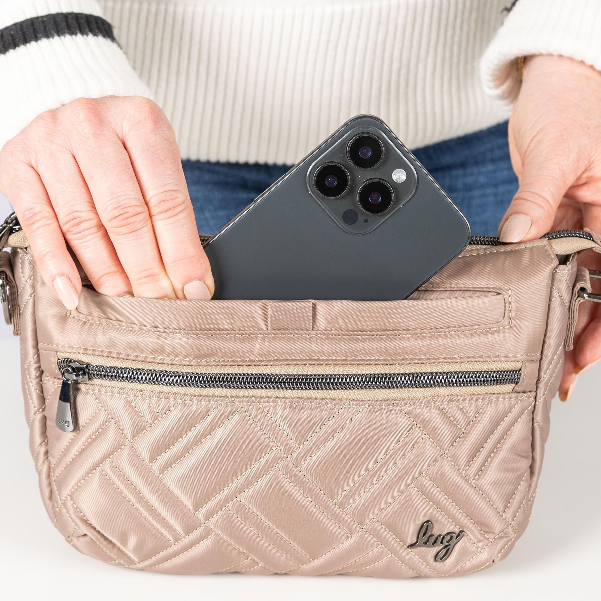 Dash Classic Crossbody - - 24962_Dash_SandTaupe_Lifestyle_02