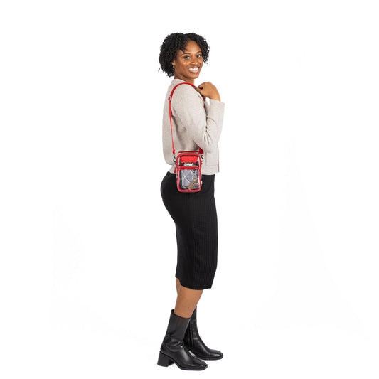 Skeeter Mini Clearview Convertible Crossbody - POPPY RED - 25013_SkeeterMiniClearview_PoppyRed_BagProportions_01