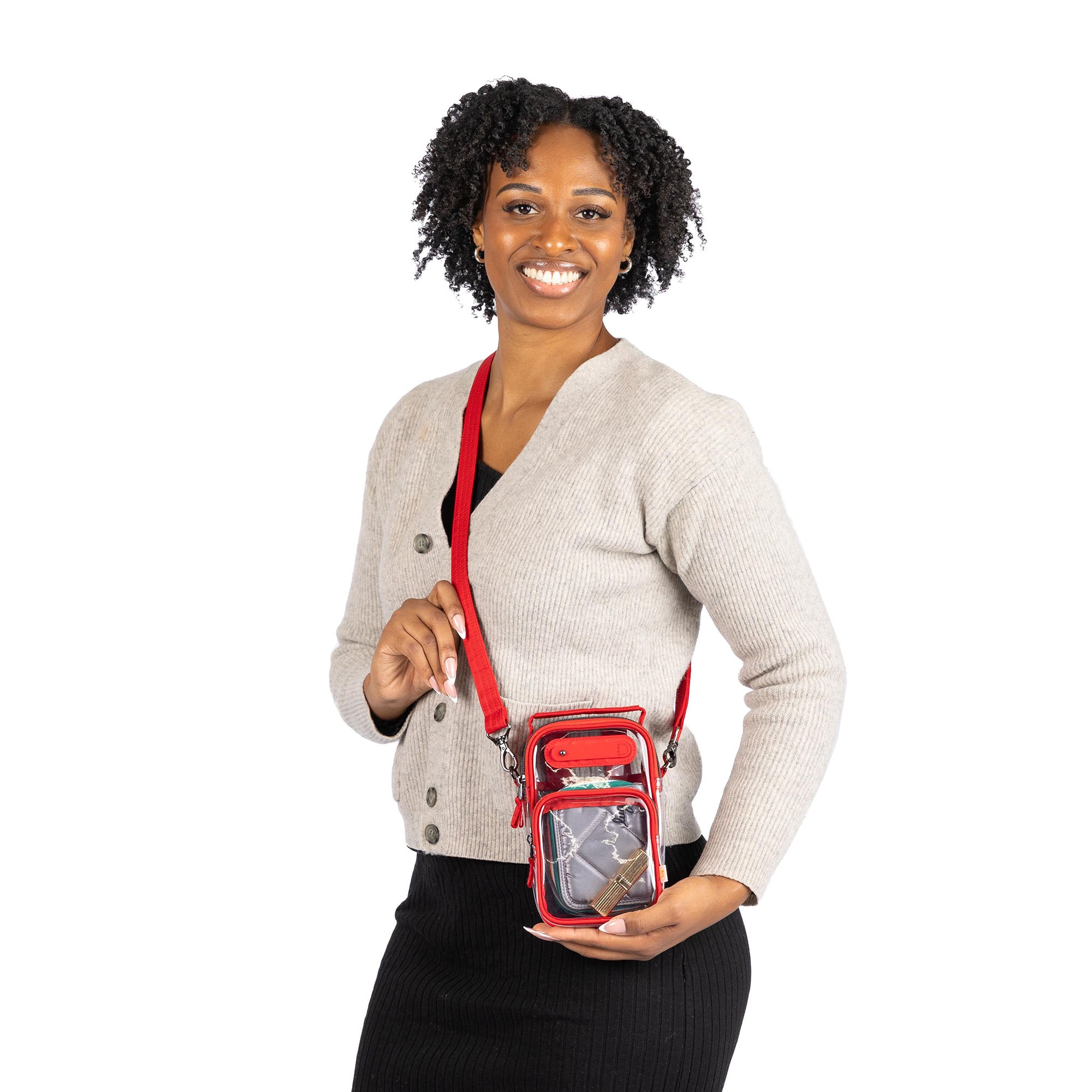 Skeeter Mini Clearview Convertible Crossbody - POPPY RED - 25013_SkeeterMiniClearview_PoppyRed_BagProportions_03