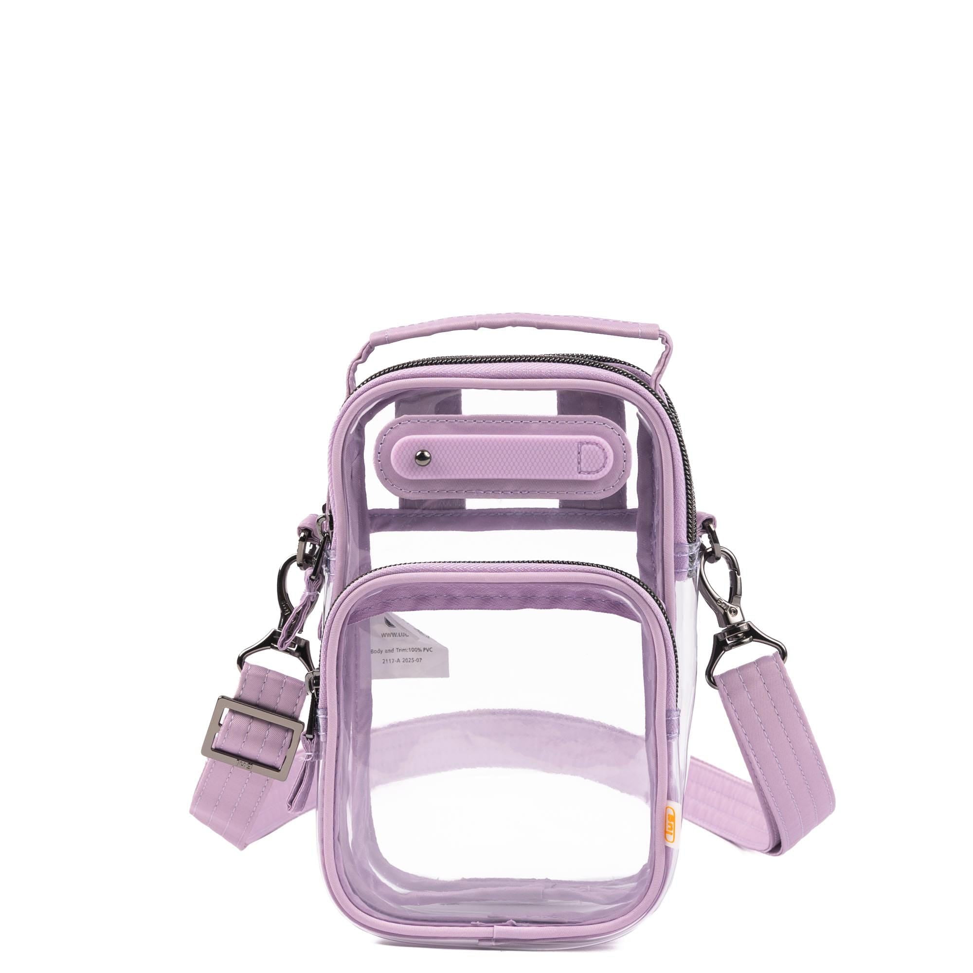 Skeeter Mini Clearview Convertible Crossbody - SUGARPLUM - 25015_SkeeterMiniClearview_Sugarplum_Angle_01