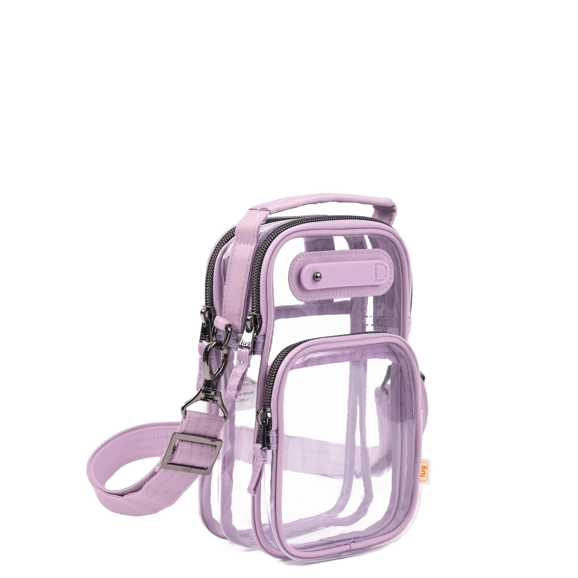 Skeeter Mini Clearview Convertible Crossbody - SUGARPLUM - 25015_SkeeterMiniClearview_Sugarplum_Angle_02