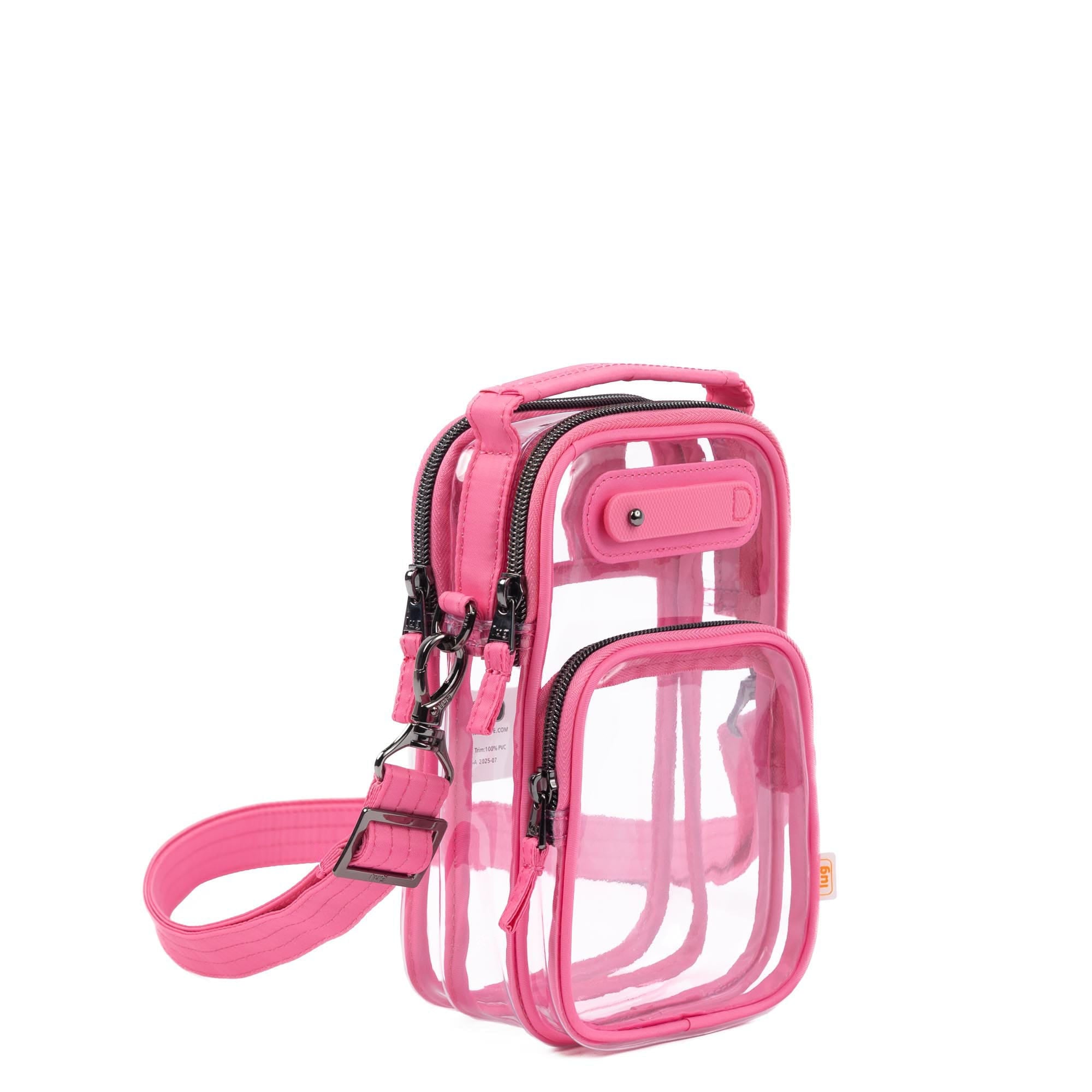 Skeeter Mini Clearview Convertible Crossbody - PERFECTLY PINK - 25016_SkeeterMiniClearview_PerfectlyPink_Angle_02