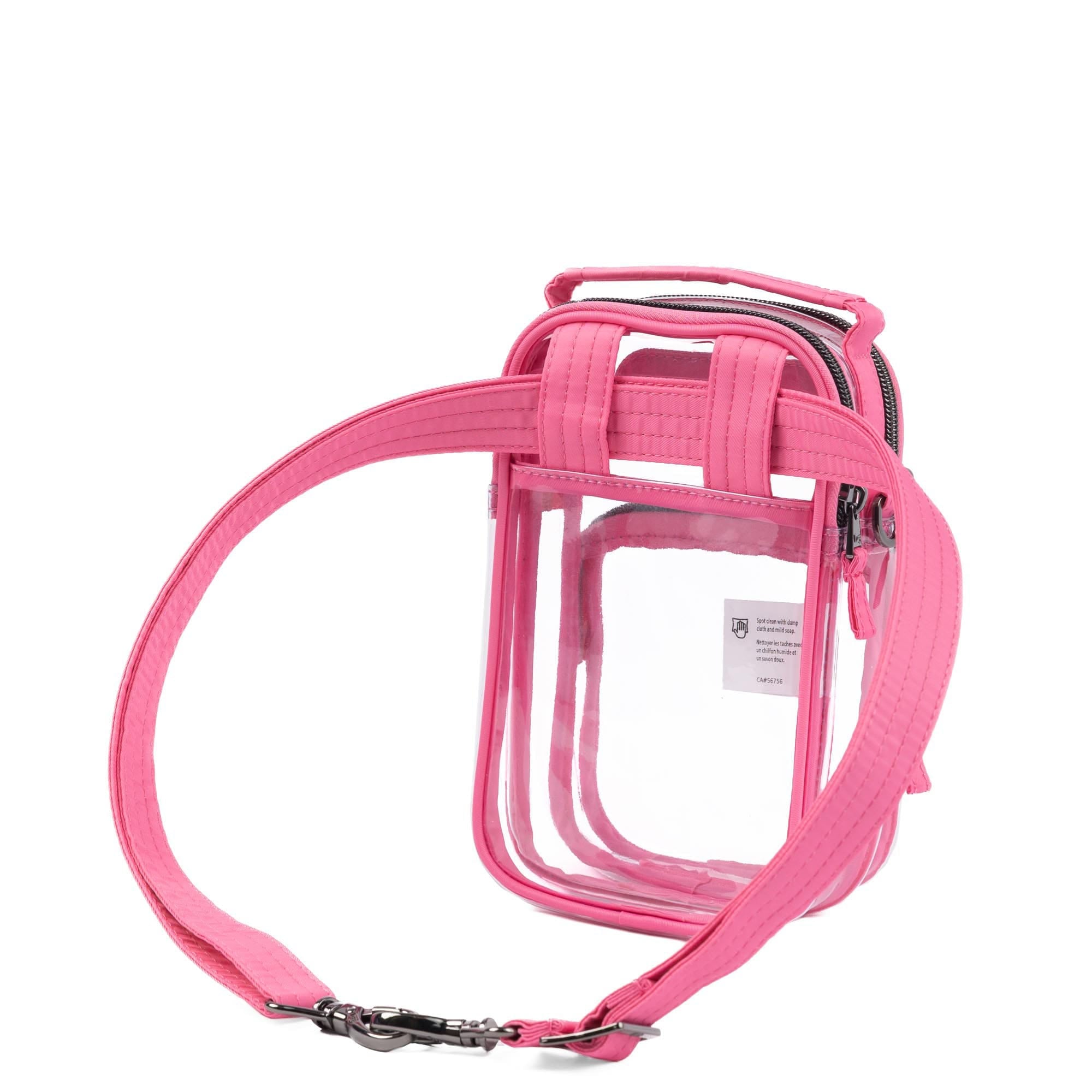 Skeeter Mini Clearview Convertible Crossbody - PERFECTLY PINK - 25016_SkeeterMiniClearview_PerfectlyPink_Angle_05