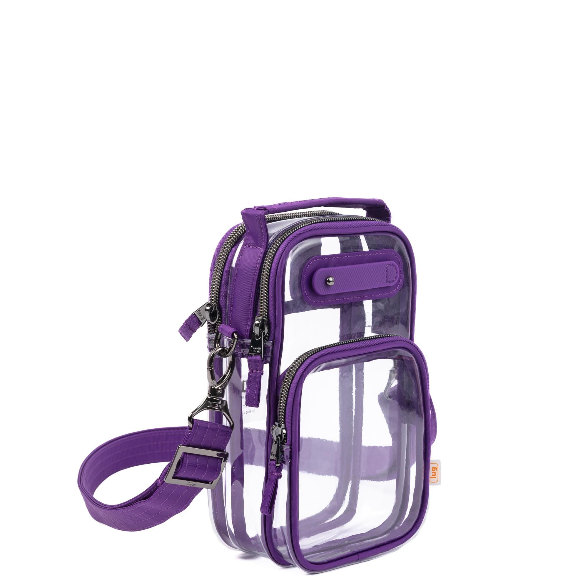Skeeter Mini Clearview Convertible Crossbody - GRAPE PURPLE - 25019_SkeeterMiniClearview_GrapePurple_Angle_02
