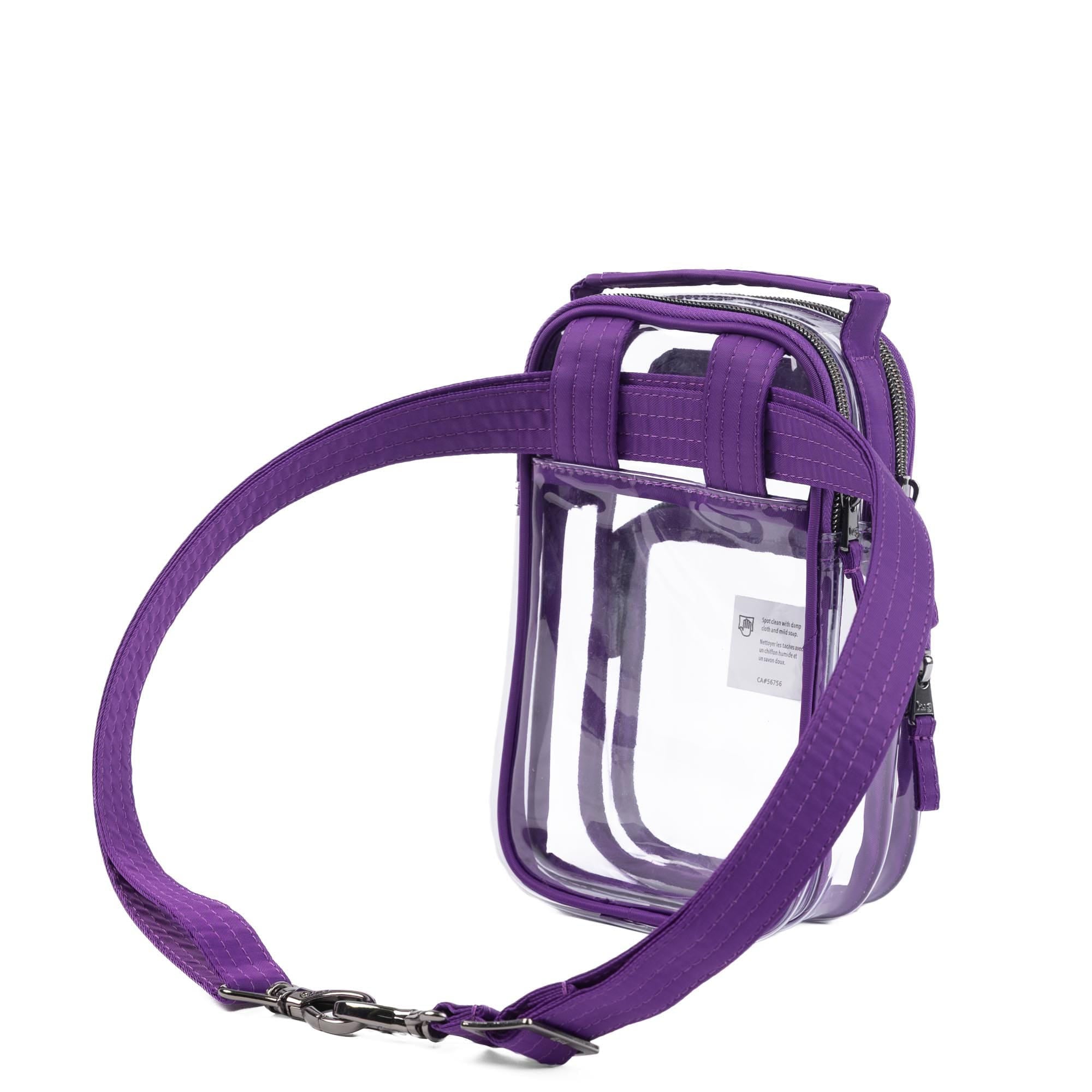 Skeeter Mini Clearview Convertible Crossbody - GRAPE PURPLE - 25019_SkeeterMiniClearview_GrapePurple_Angle_05