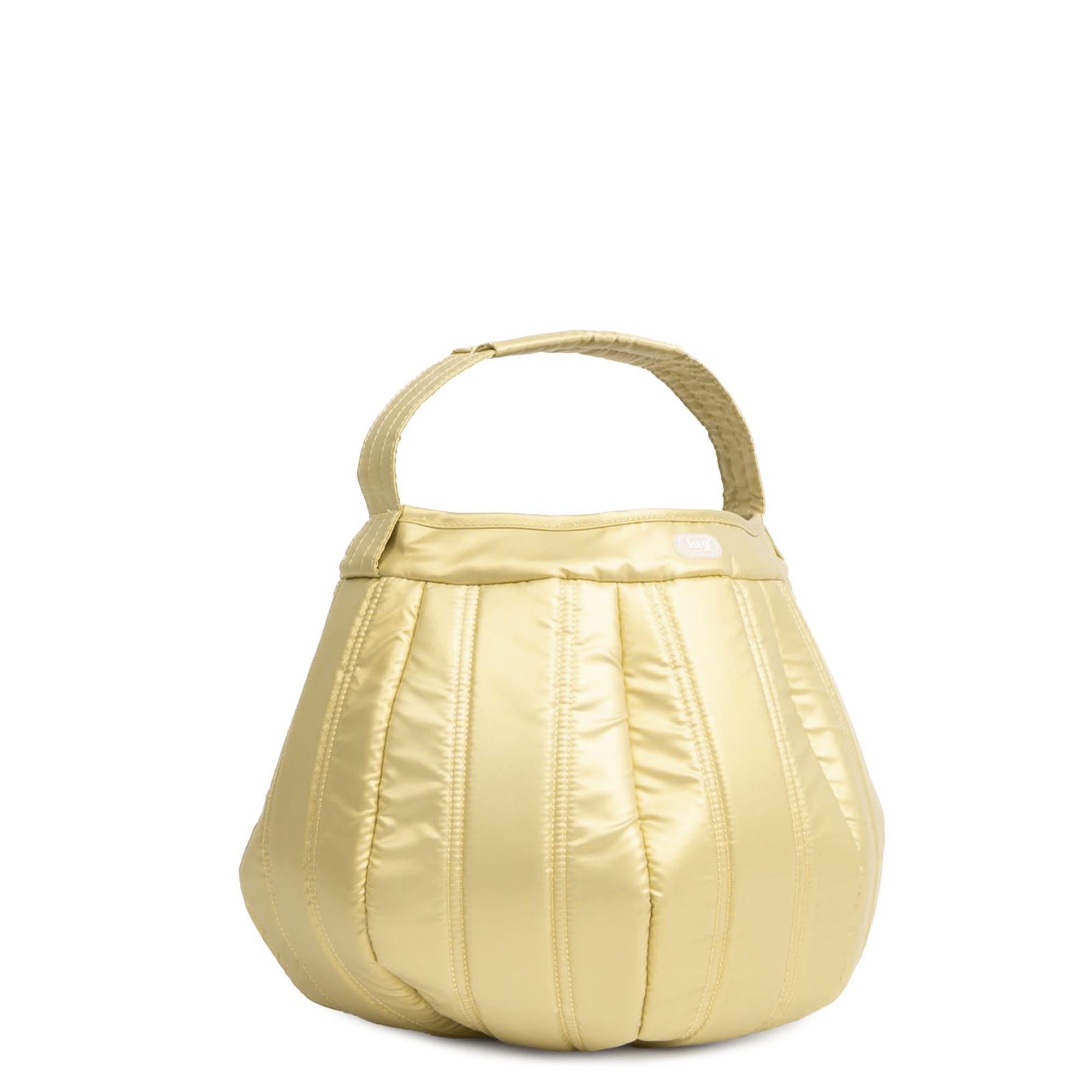 Pumpkin Tote - METALLIC GOLD - 25116_PumpkinTote_MetallicGold_Angle_02