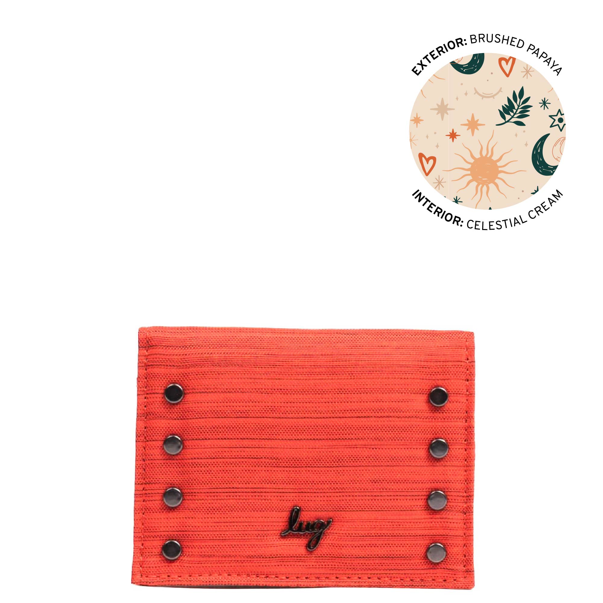 Walkover RFID Wallet - BRUSHED PAPAYA - 25117_Walkover_BrushedPapaya_Angle_01