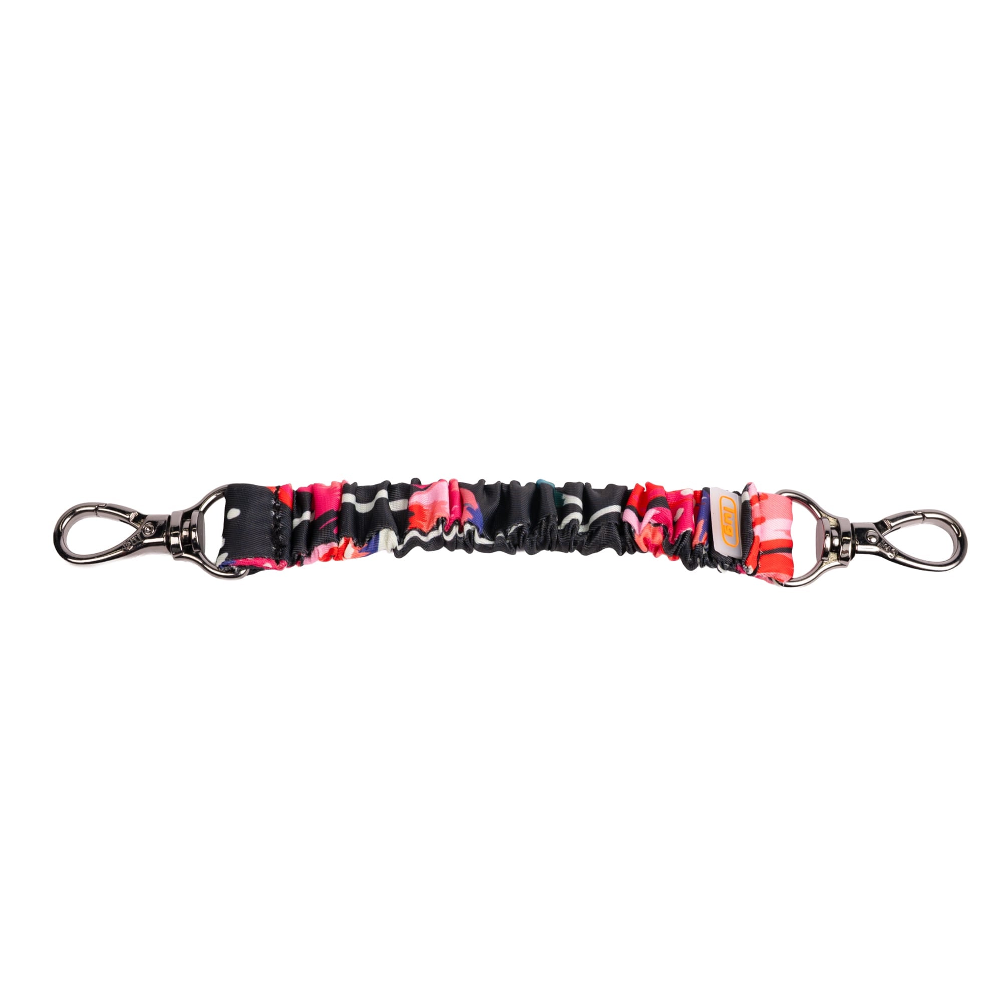 Bungee Key Clip - POMPOM FLORAL BLACK - 25167_BungeeKeyClip_PomPomFloralBlack_Angle_01