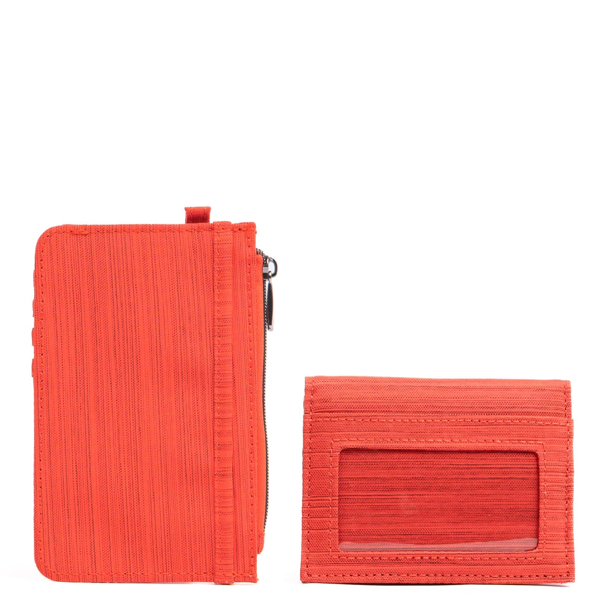 Slide & Walkover RFID Wallet Set - BRUSHED PAPAYA - 25180_SlideWalkoverSet_BrushedPapaya_Angle_02