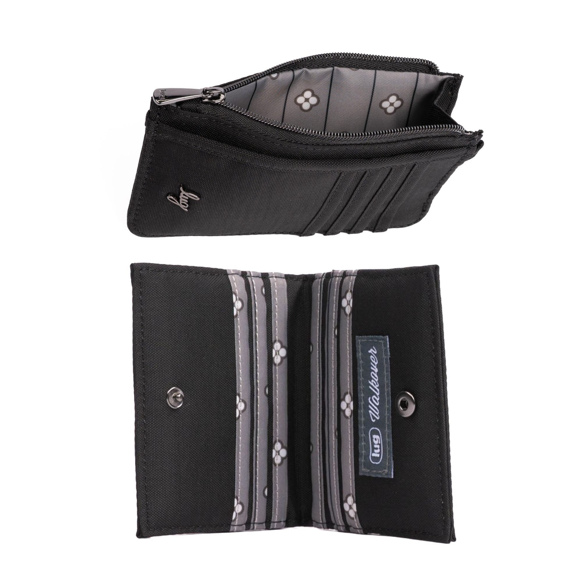 Slide & Walkover RFID Wallet Set - BRUSHED BLACK - 25181_SlideWalkoverSet_BrushedBlack_Angle_03