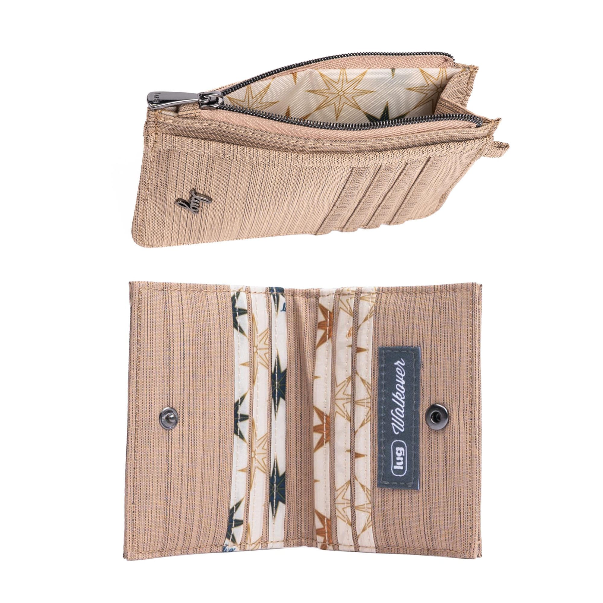 Slide & Walkover RFID Wallet Set - BRUSHED GOLD - 25182_SlideWalkoverSet_BrushedGold_Angle_03