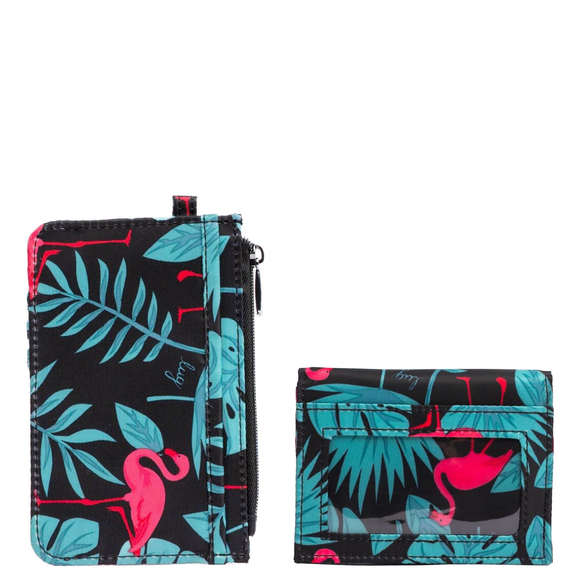 Slide & Walkover RFID Wallet Set - FLAMINGO BLACK - 25184_SlideWalkoverSet_FlamingoBlack_Angle_02