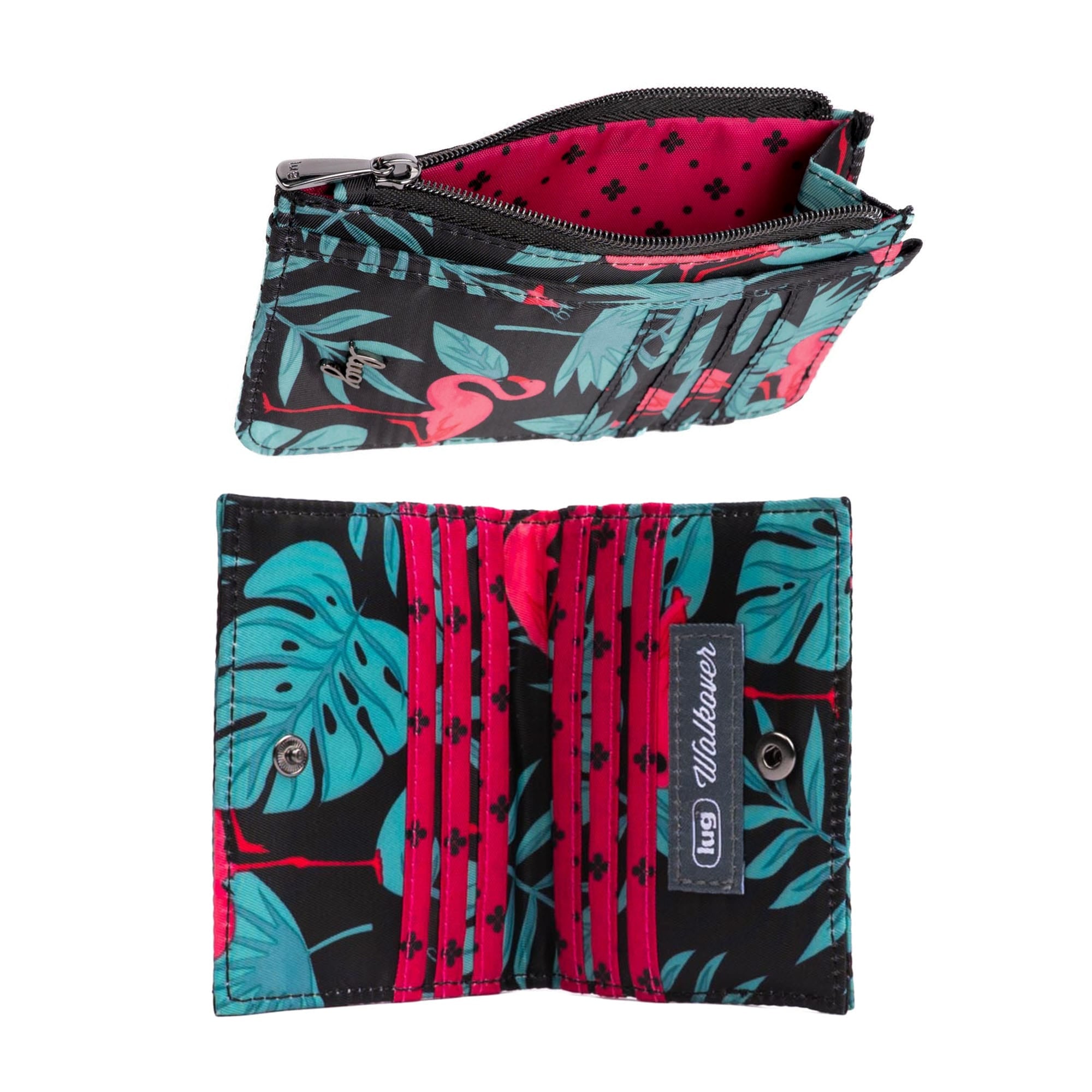 Slide & Walkover RFID Wallet Set - FLAMINGO BLACK - 25184_SlideWalkoverSet_FlamingoBlack_Angle_03