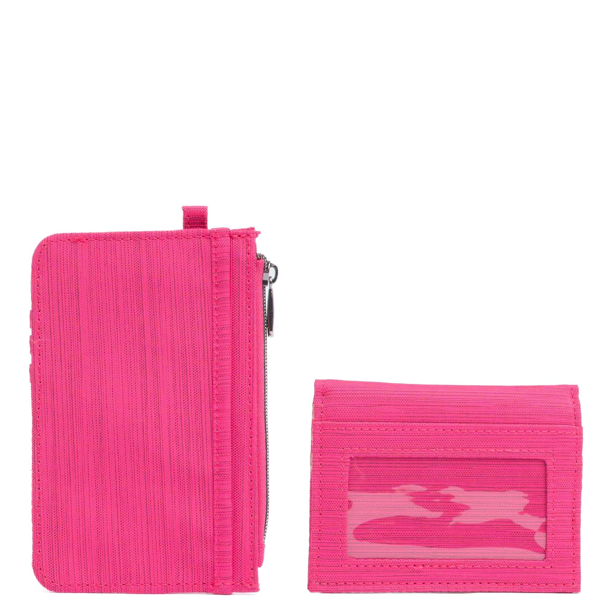 Slide & Walkover RFID Wallet Set - BRUSHED ROSETTE PINK - 25188_SlideWalkoverSet_BrushedRosettePink_Angle_02