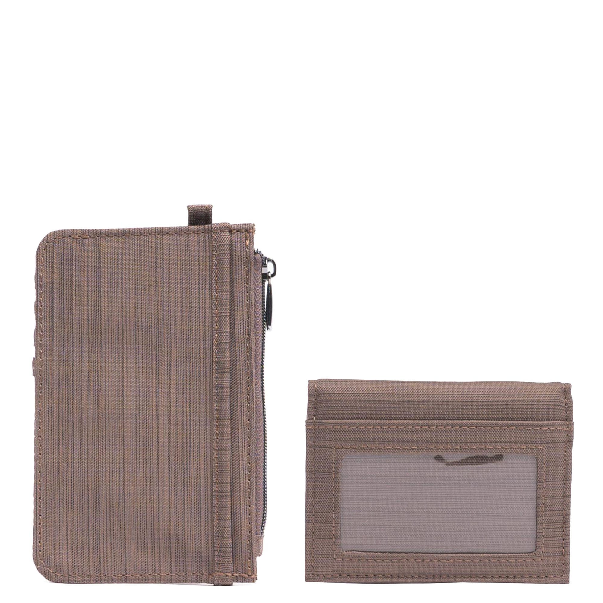 Slide & Walkover RFID Wallet Set - BRUSHED WALNUT - 25189_SlideWalkoverSet_BrushedWalnut_Angle_02