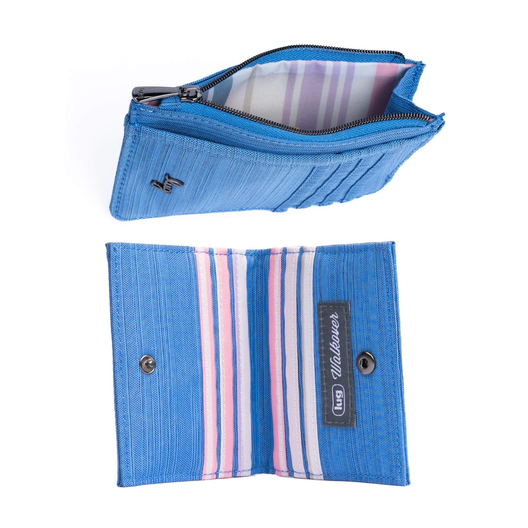 Slide & Walkover RFID Wallet Set - BRUSHED MARINA - 25190_SlideWalkoverSet_BrushedMarina_Angle_03