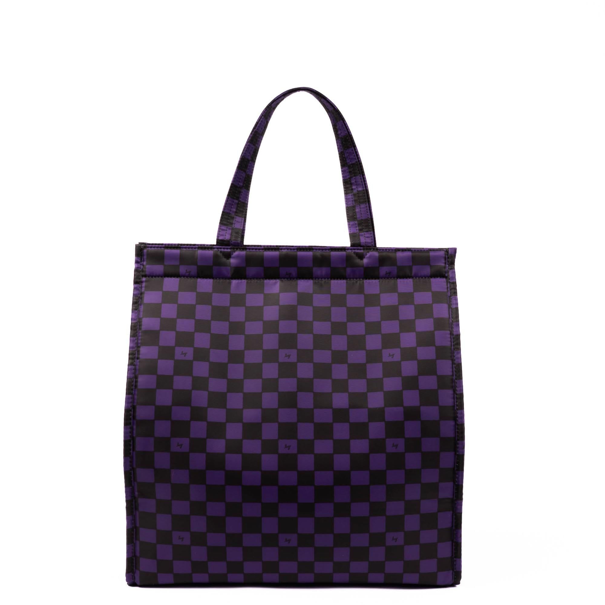 Halloween Runner Tote - HAUNTED SQUARES PURPLE (GHOST) - 25251_Runner1pc_HauntedSquaresPurpleGhost_Angle_04_96b6lb