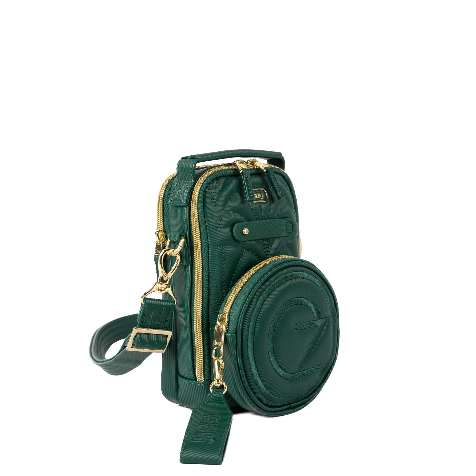 Wicked x Lug Skeeter Mini Bridge SE Satin Luxe VL Convertible Crossbody Bag - OZ WICKEDLY GREEN - 25289_Wicked_SkeeterMini_WickedlyGreen_Angle_02