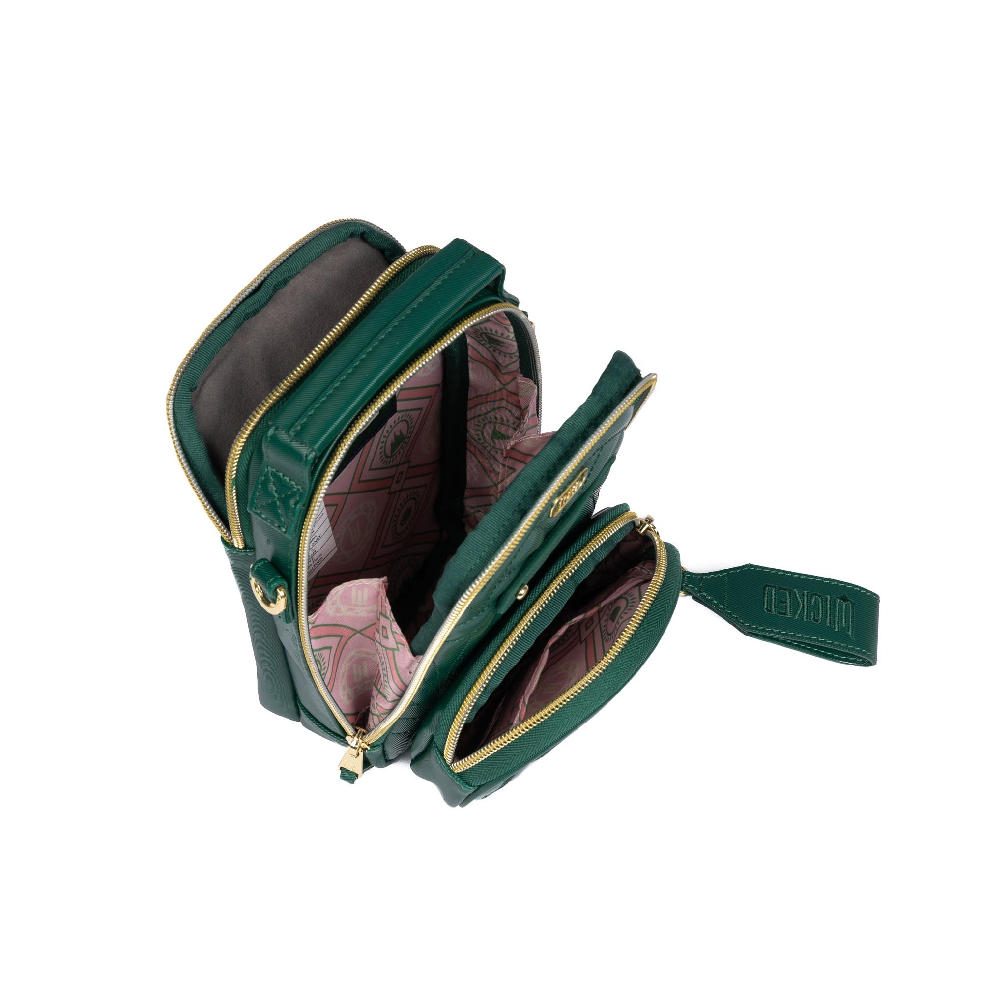Wicked x Lug Skeeter Mini Bridge SE Satin Luxe VL Convertible Crossbody Bag - OZ WICKEDLY GREEN - 25289_Wicked_SkeeterMini_WickedlyGreen_Angle_06