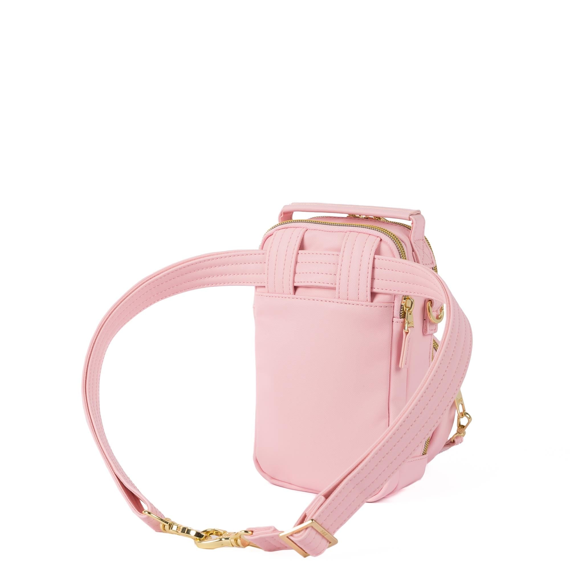 Wicked x Lug Skeeter Mini Bridge SE Satin Luxe VL Convertible Crossbody Bag - OZ BUBBLE PINK - 25290_Wicked_SkeeterMini_BubblePink_Angle_05