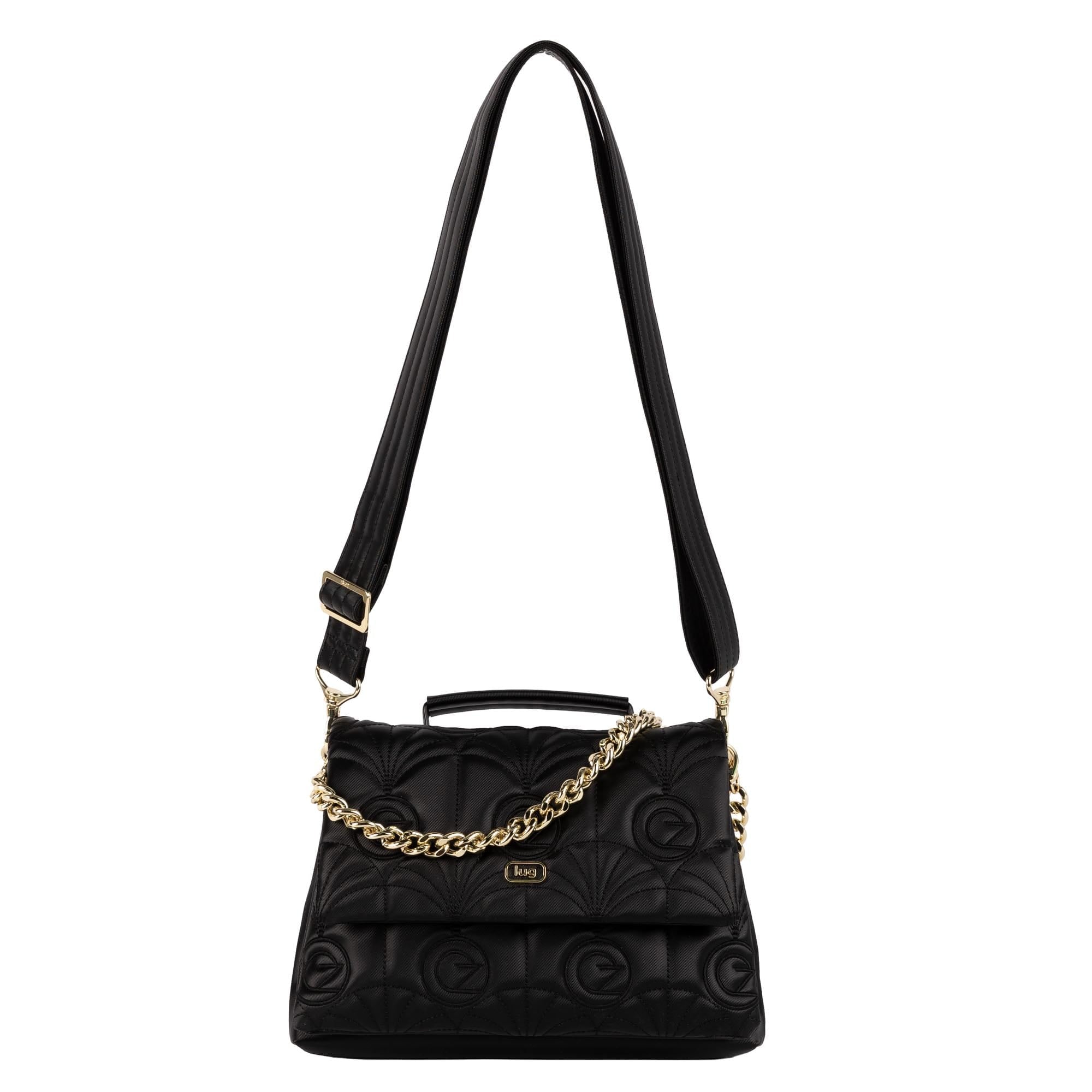 Wicked x Lug Plié Satin Luxe VL Crossbody Bag - - 25293_Wicked_PlieSatinLuxe_Black_Angle_01