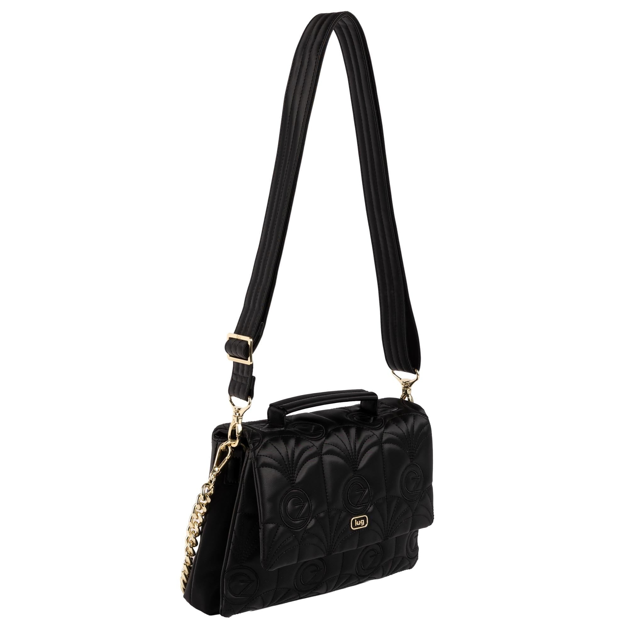 Wicked x Lug Plié Satin Luxe VL Crossbody Bag - OZ BLACK - 25293_Wicked_PlieSatinLuxe_Black_Angle_02