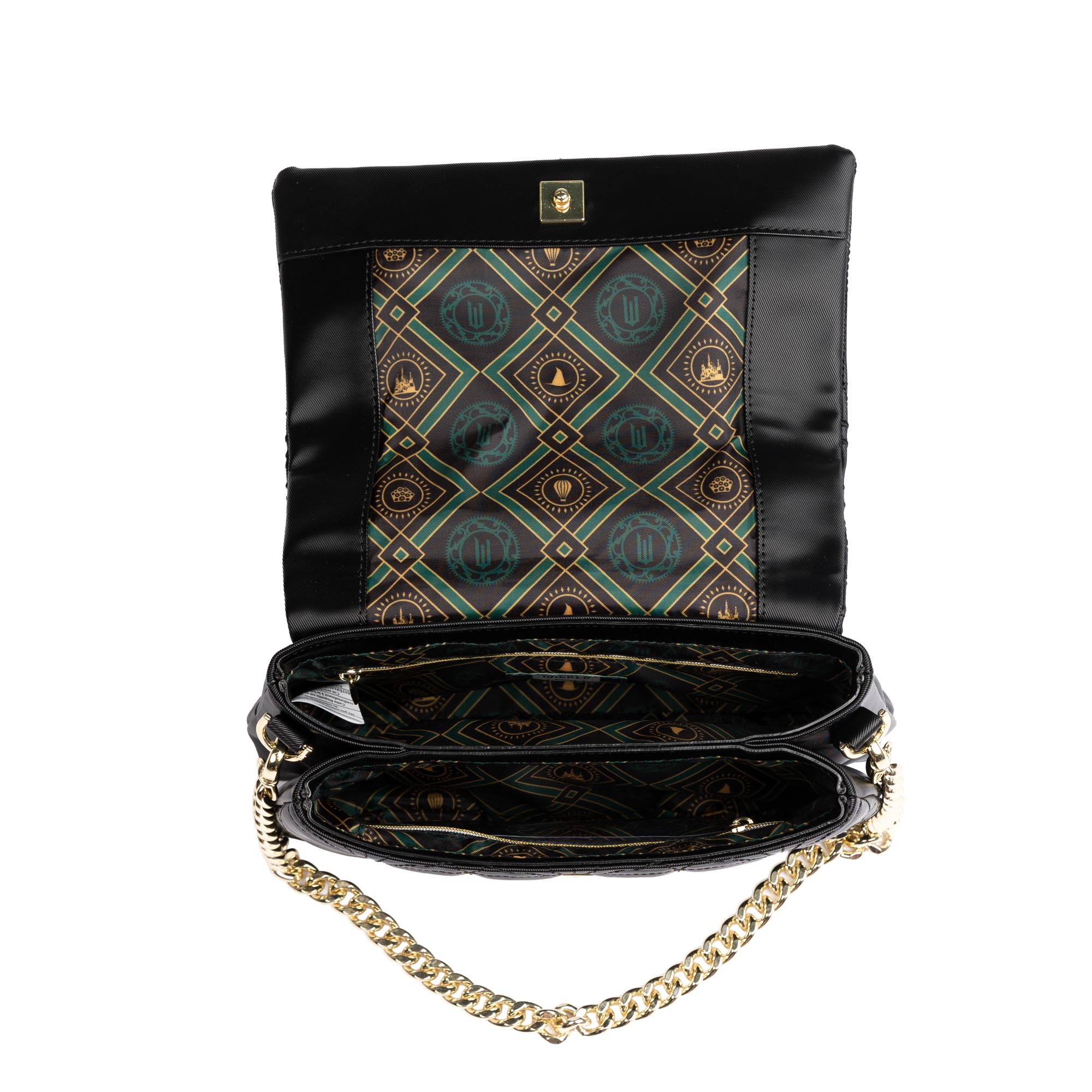 Wicked x Lug Plié Satin Luxe VL Crossbody Bag - OZ BLACK - 25293_Wicked_PlieSatinLuxe_Black_Angle_06