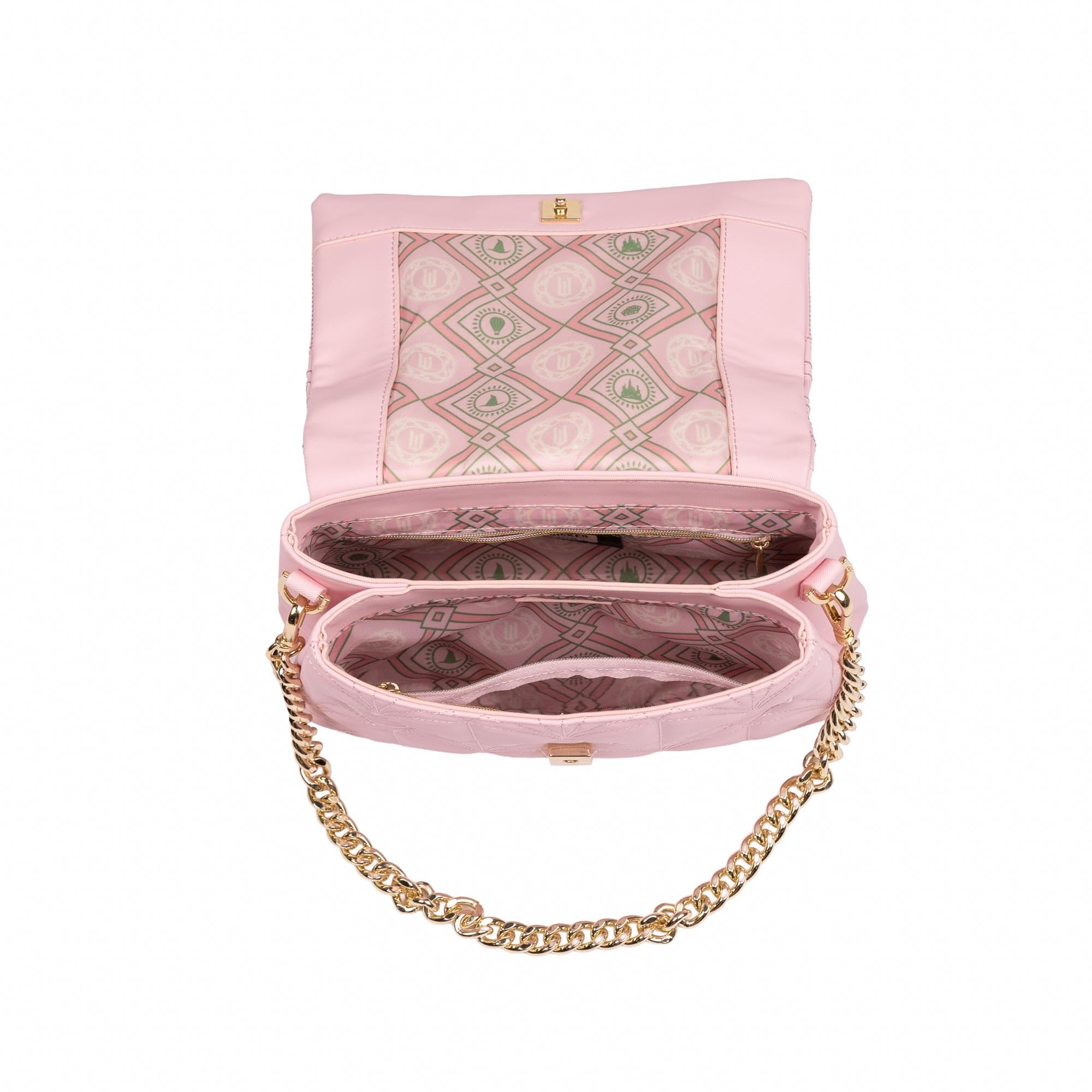 Wicked x Lug Plié Satin Luxe VL Crossbody Bag - OZ BUBBLE PINK - 25294_Wicked_PlieSatinLuxe_BubblePink_Angle_06