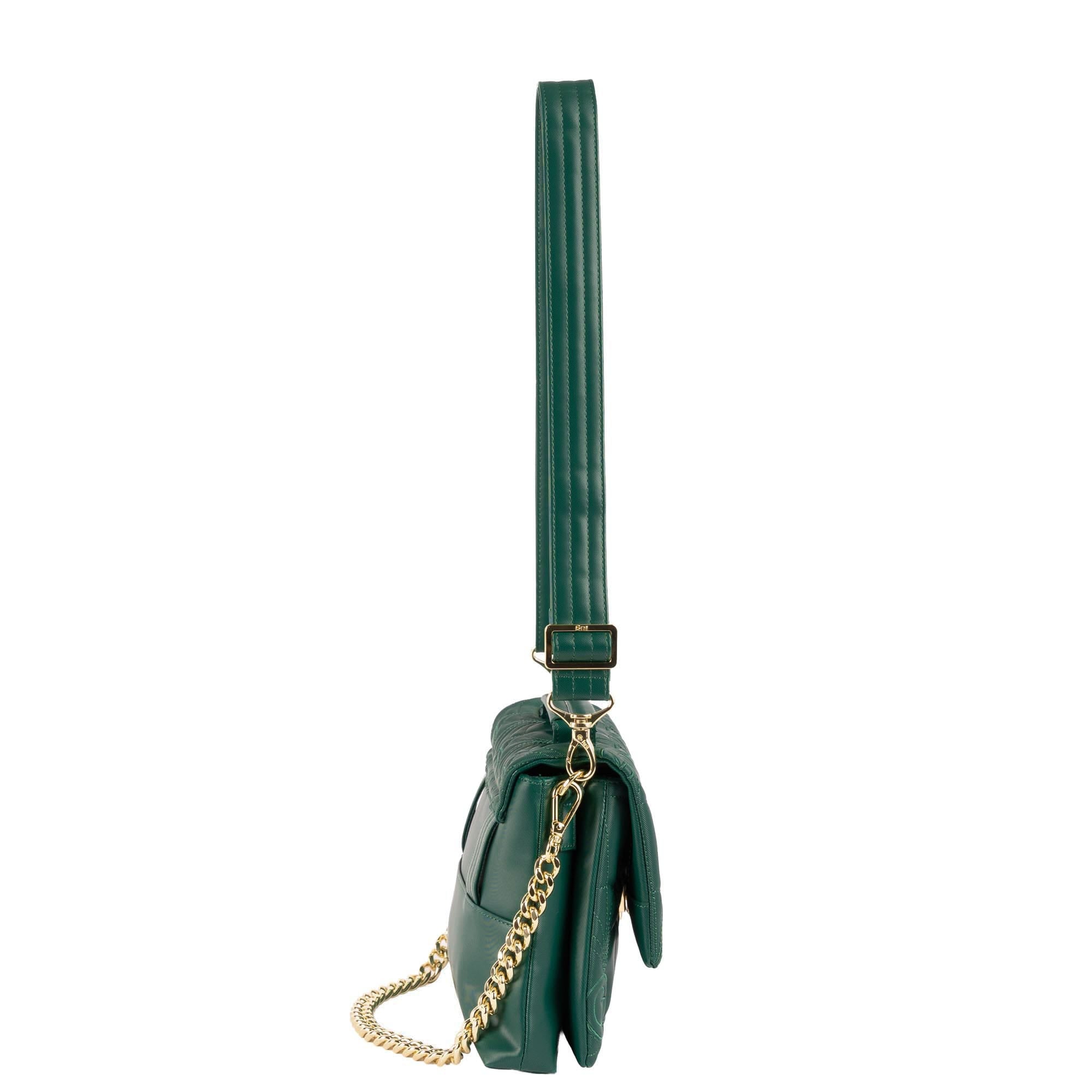 Wicked x Lug Plié Satin Luxe VL Crossbody Bag - OZ WICKEDLY GREEN - 25295_Wicked_PlieSatinLuxe_WickedlyGreen_Angle_03