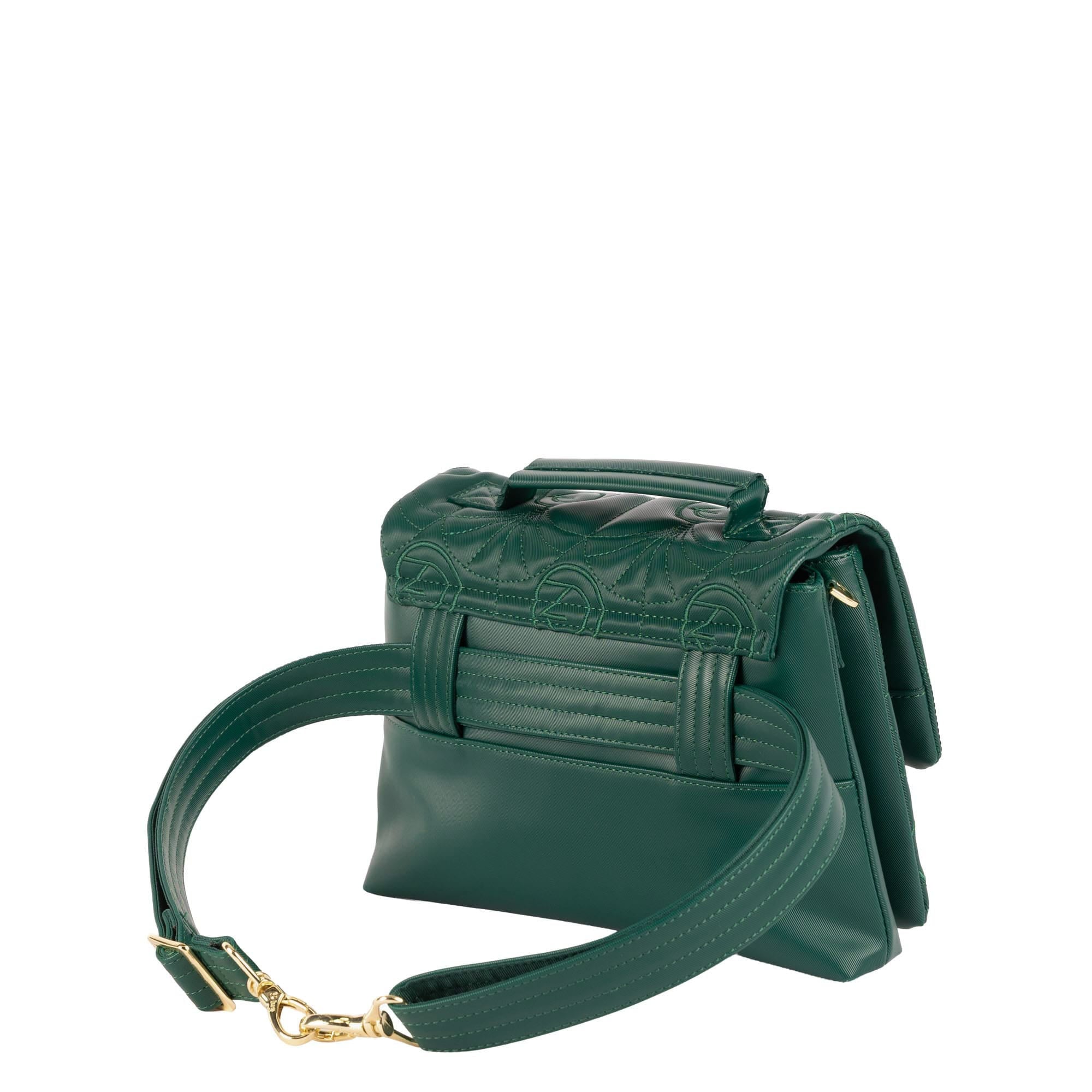 Wicked x Lug Plié Satin Luxe VL Crossbody Bag - OZ WICKEDLY GREEN - 25295_Wicked_PlieSatinLuxe_WickedlyGreen_Angle_05