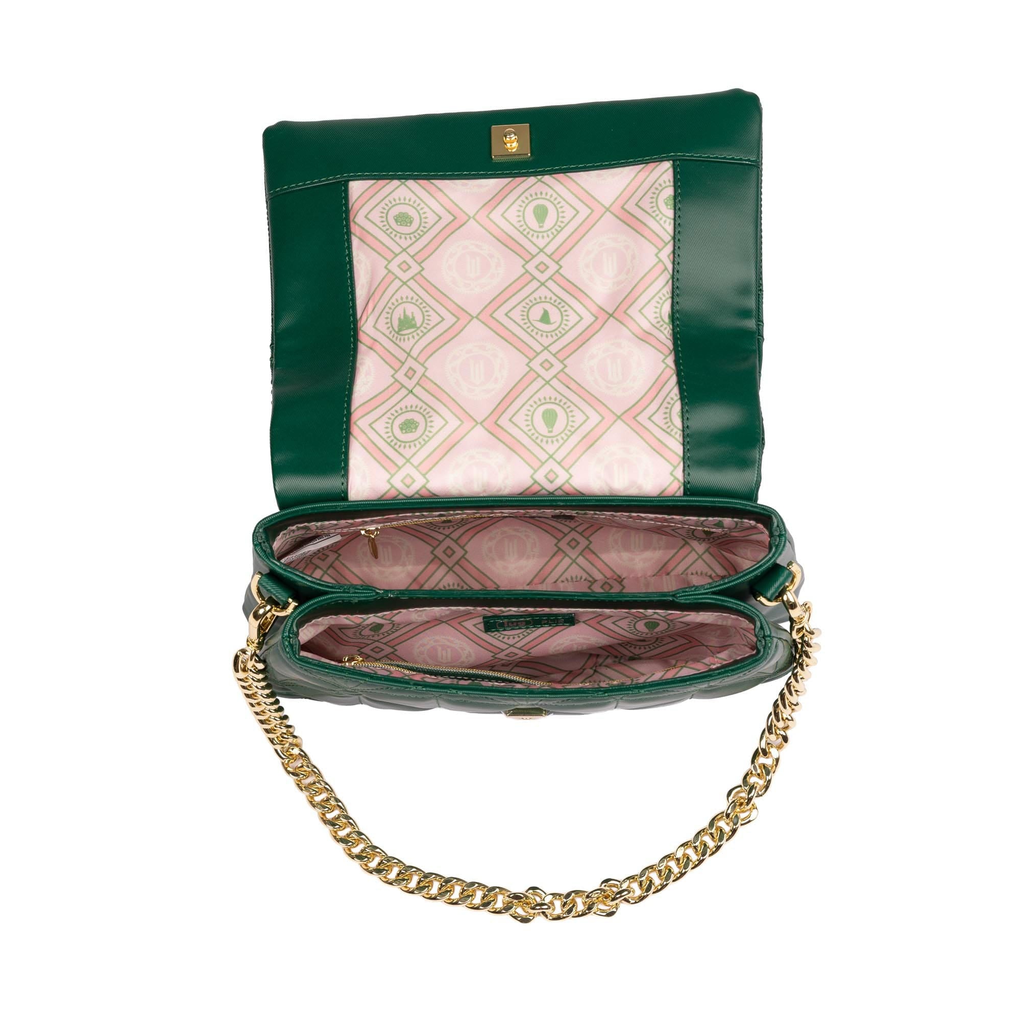 Wicked x Lug Plié Satin Luxe VL Crossbody Bag - OZ WICKEDLY GREEN - 25295_Wicked_PlieSatinLuxe_WickedlyGreen_Angle_06