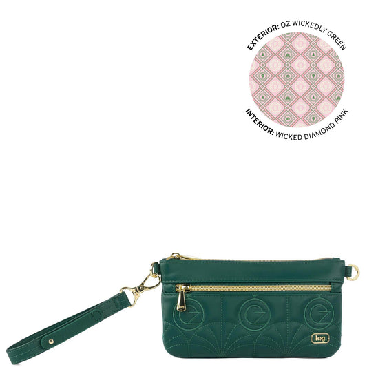 Build-A-Bag Wicked 2 collection Super Metro XL Satin Luxe VL Pouch - - 25297_Wicked_SuperMetroSatinLuxe_OzWickedlyGreen_Angle_01_q47pd9_1