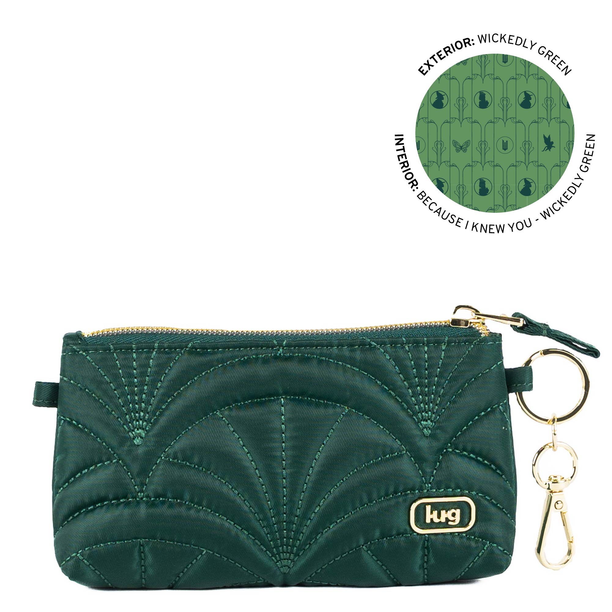 Wicked x Lug Metro XL ID Pouch - WICKEDLY GREEN - 25301_Wicked_MetroXL_WickedlyGreen_Angle_01