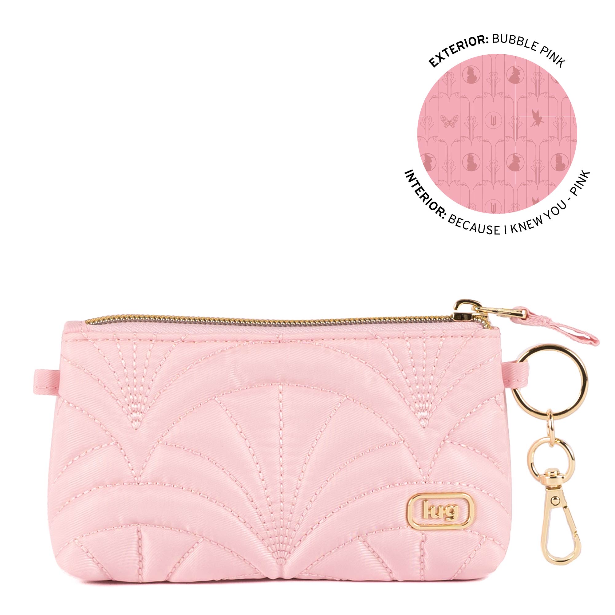 Wicked x Lug Metro XL ID Pouch - BUBBLE PINK - 25302_Wicked_MetroXL_BubblePink_Angle_01