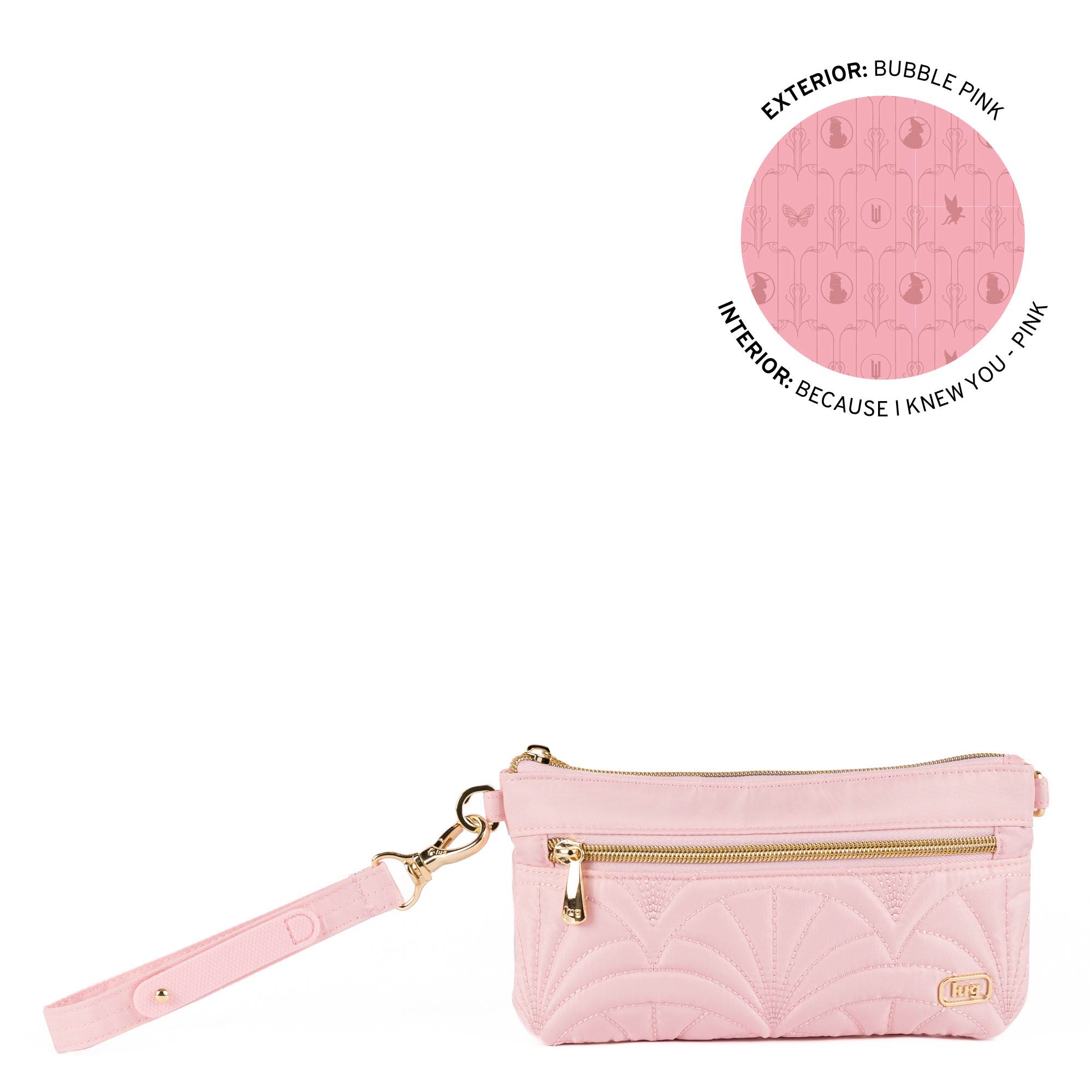 Wicked x Lug Super Metro XL Pouch - BUBBLE PINK - 25314_Wicked_SuperMetroXL_BubblePink_Angle_01