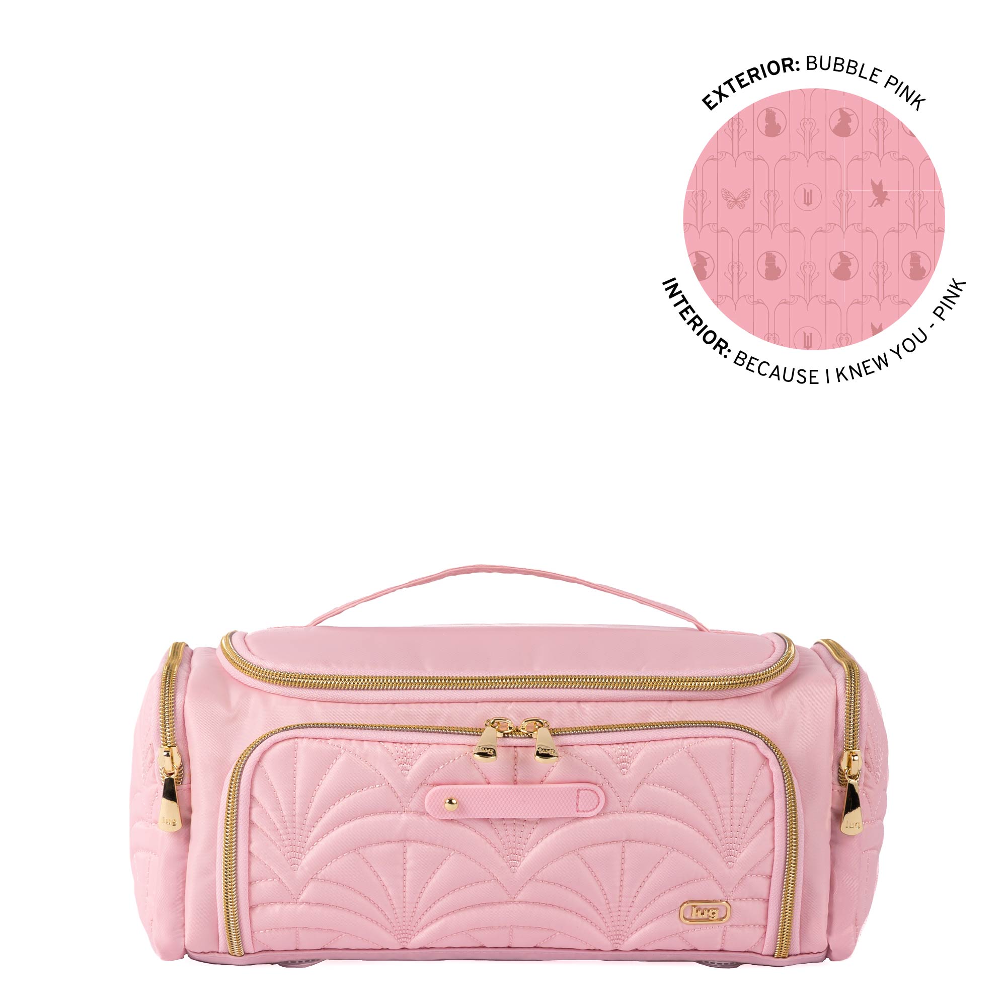 Wicked x Lug Trolley Cosmetic Case - BUBBLE PINK - 25319_Trolley_BubblePink_Angle_01_y8saq3