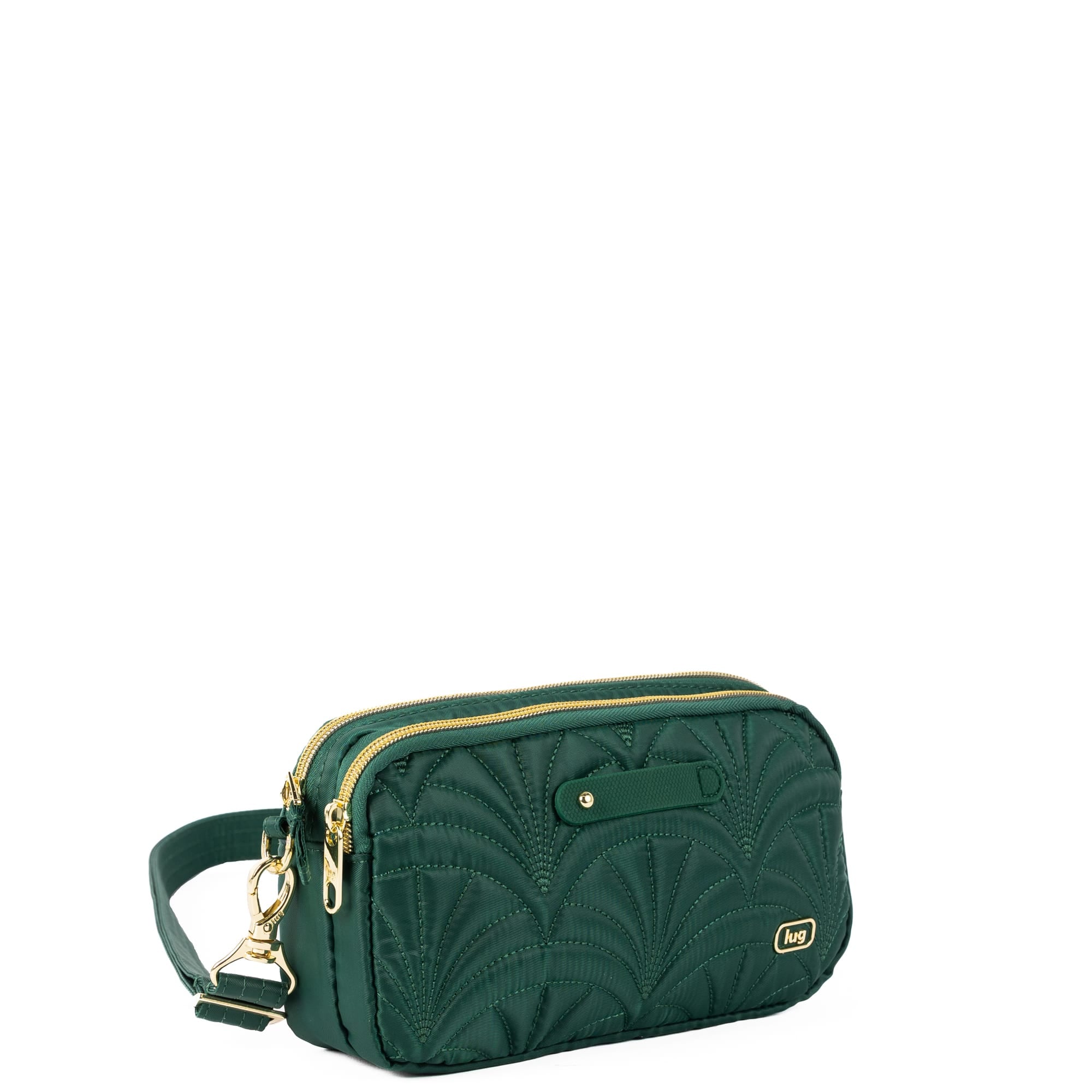 Wicked x Lug Coupe XL Plus Convertible Crossbody Bag - WICKEDLY GREEN - 25324_CoupeXLPluswCharmBar_WickedlyGreen_Angle_02