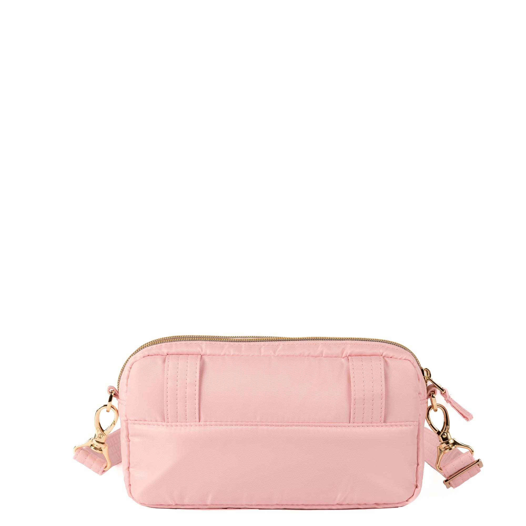 Wicked x Lug Coupe XL Plus Convertible Crossbody Bag - BUBBLE PINK - 25325_CoupeXLPluswCharmBar_BubblePink_Angle_04