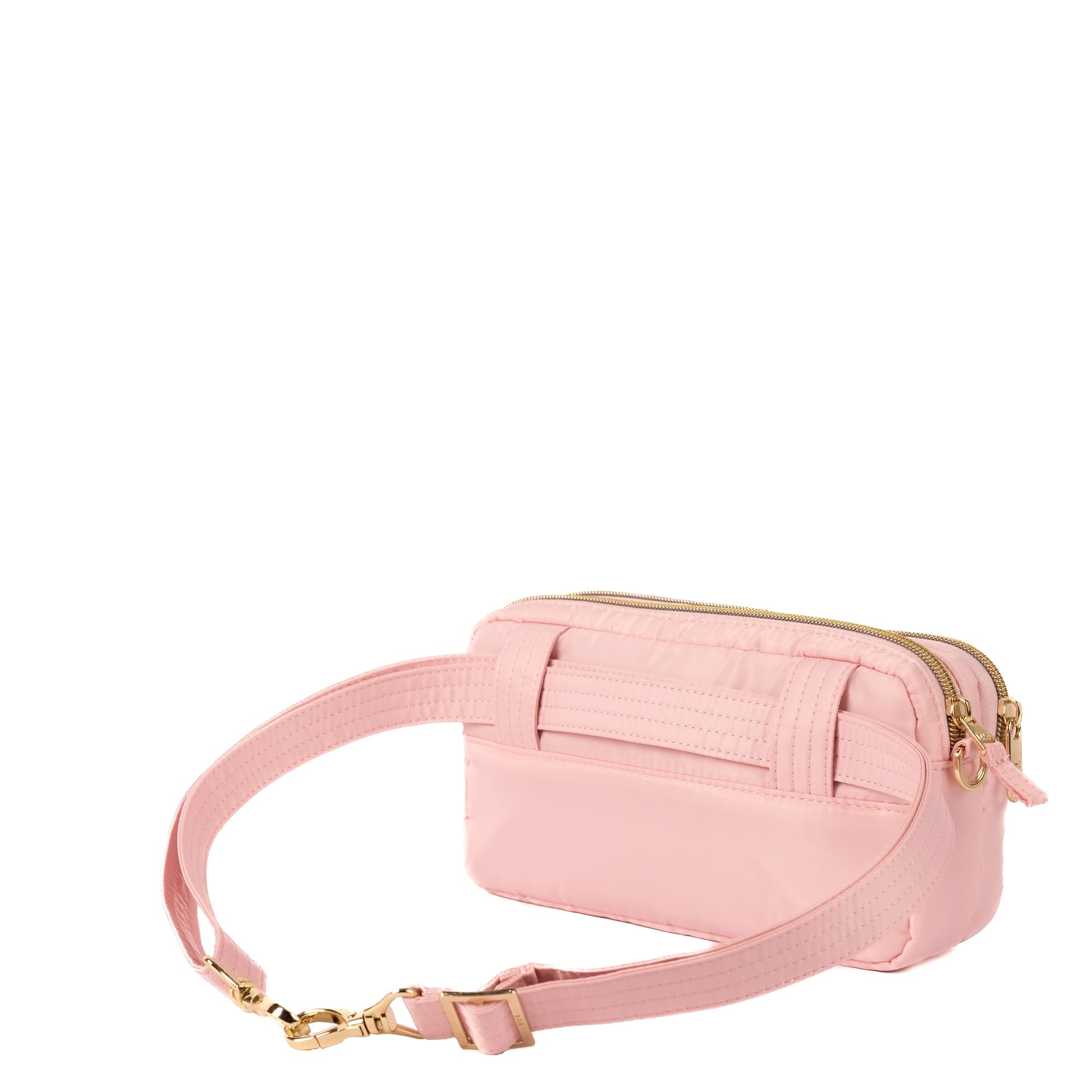 Wicked x Lug Coupe XL Plus Convertible Crossbody Bag - BUBBLE PINK - 25325_CoupeXLPluswCharmBar_BubblePink_Angle_05