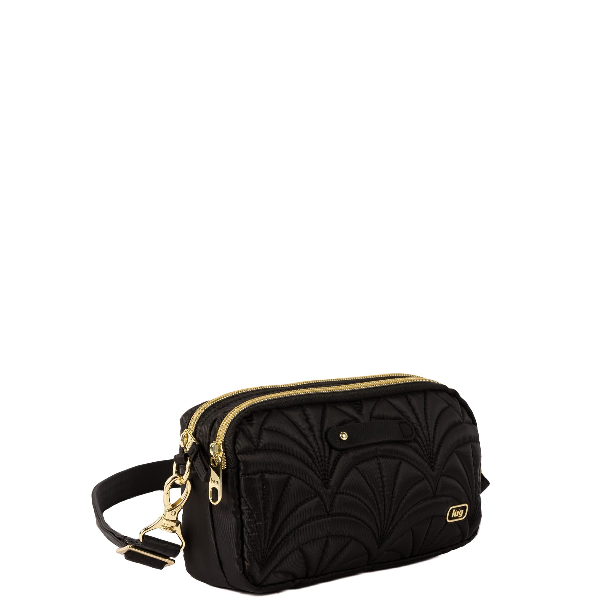 Wicked x Lug Coupe XL Plus Convertible Crossbody Bag - BLACK - 25326_CoupeXLPluswCharmBar_Black_Angle_02