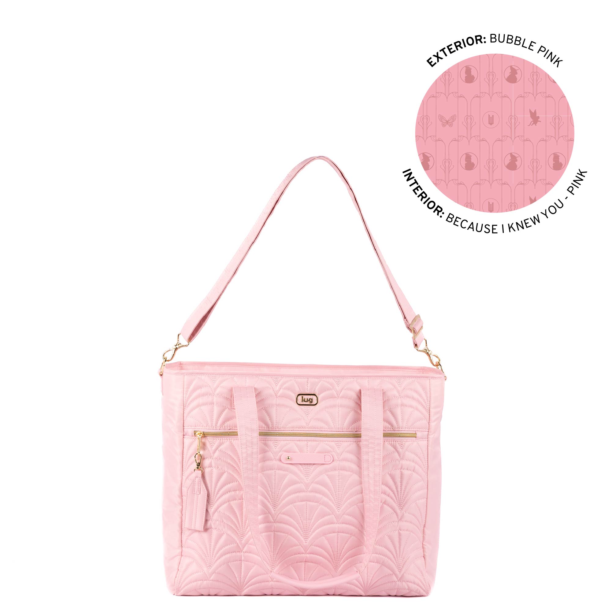 Wicked x Lug Paddle Carry-All Tote - BUBBLE PINK - 25330_Wicked_Paddle_BubblePink_Angle_01