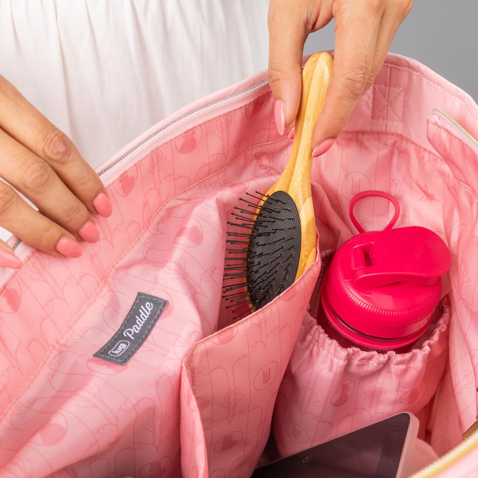 Wicked x Lug Paddle Carry-All Tote - - 25330_Wicked_Paddle_BubblePink_Lifestyle_07