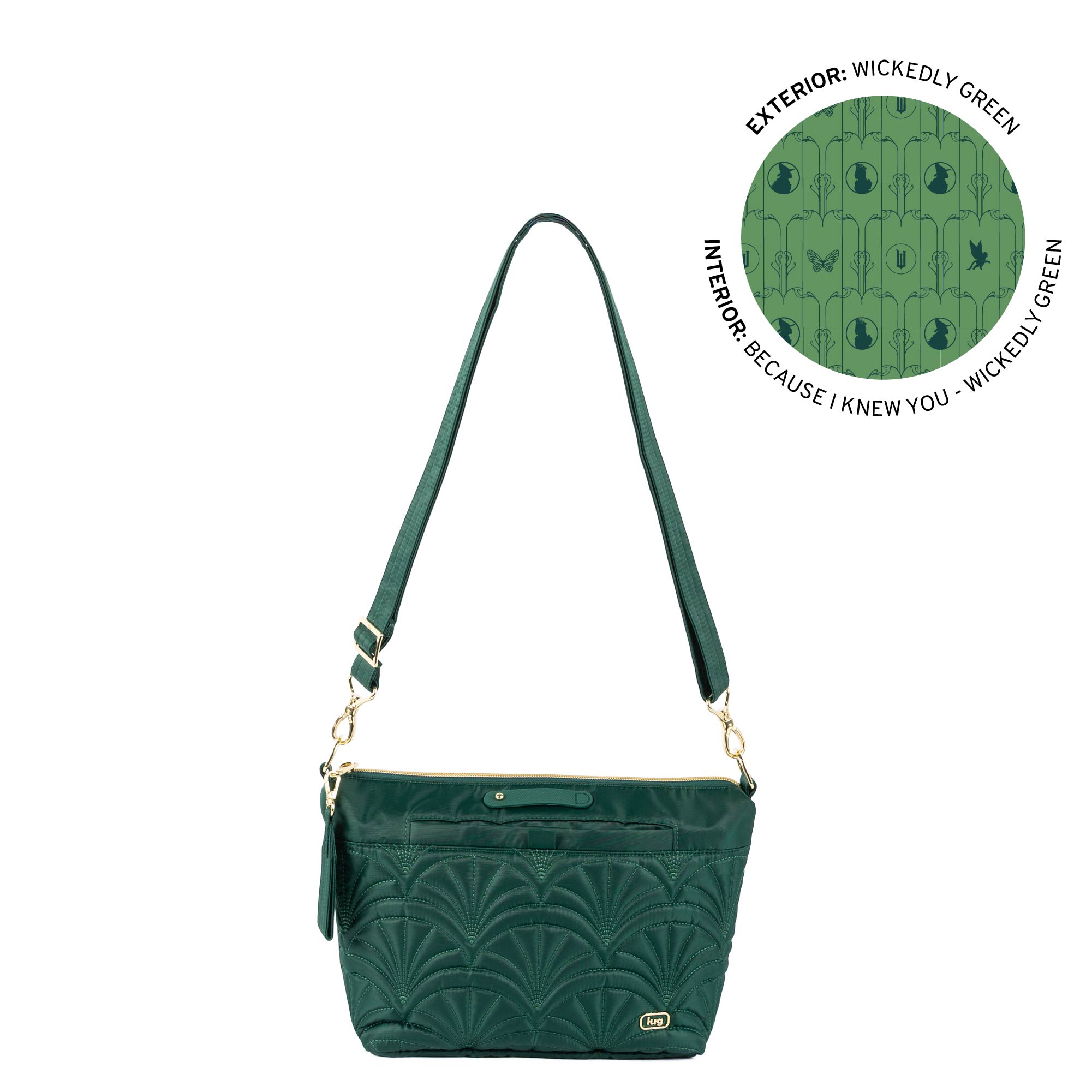 Wicked x Lug Flare 2 Crossbody Bag - WICKEDLY GREEN 2 - 25334_Wicked_Flare2_WickedlyGreen_Angle_01