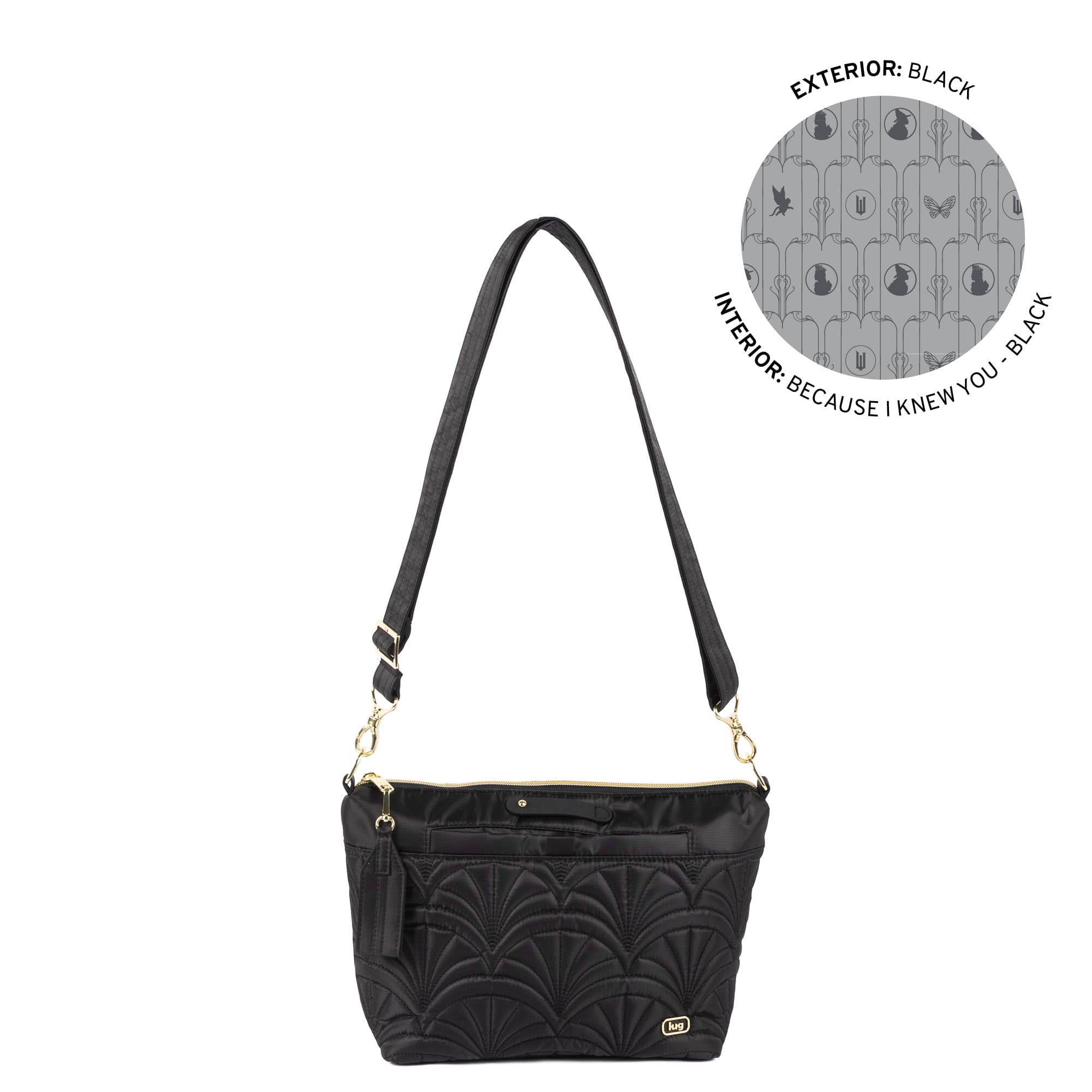 Wicked x Lug Flare 2 Crossbody Bag - BLACK 2 - 25336_Wicked_Flare2_Black_Angle_01