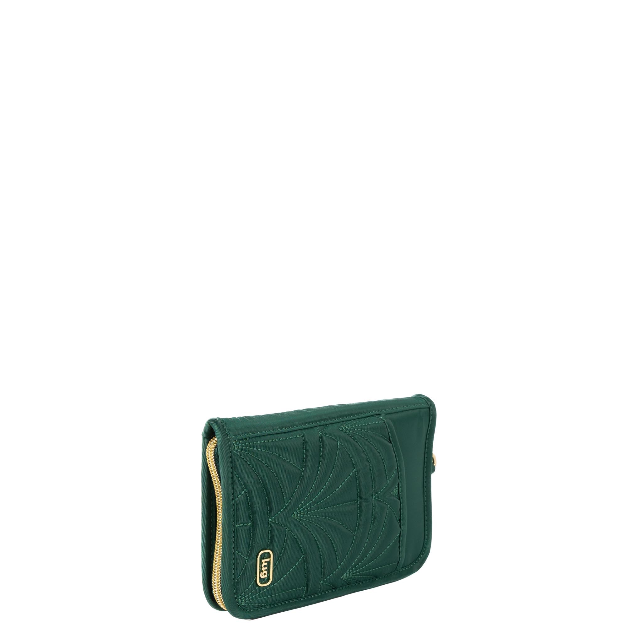 Wicked x Lug Tandem Zip RFID Wallet - WICKEDLY GREEN - 25340_Wicked_TandemZip_WickedlyGreen_Angle_04