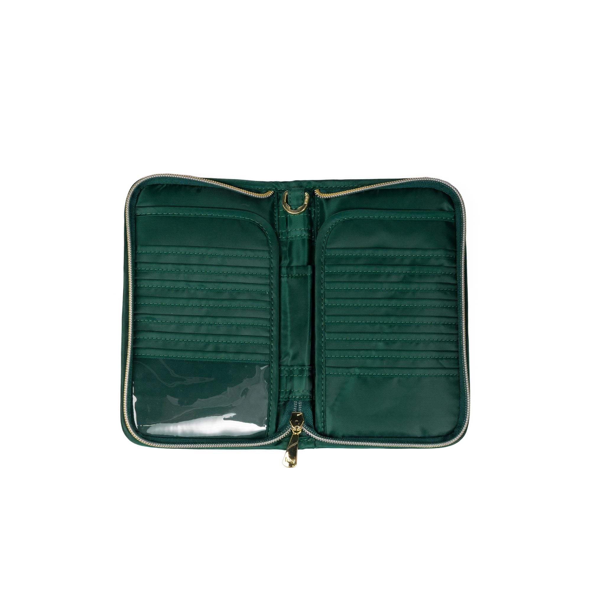 Wicked x Lug Tandem Zip RFID Wallet - WICKEDLY GREEN - 25340_Wicked_TandemZip_WickedlyGreen_Angle_05
