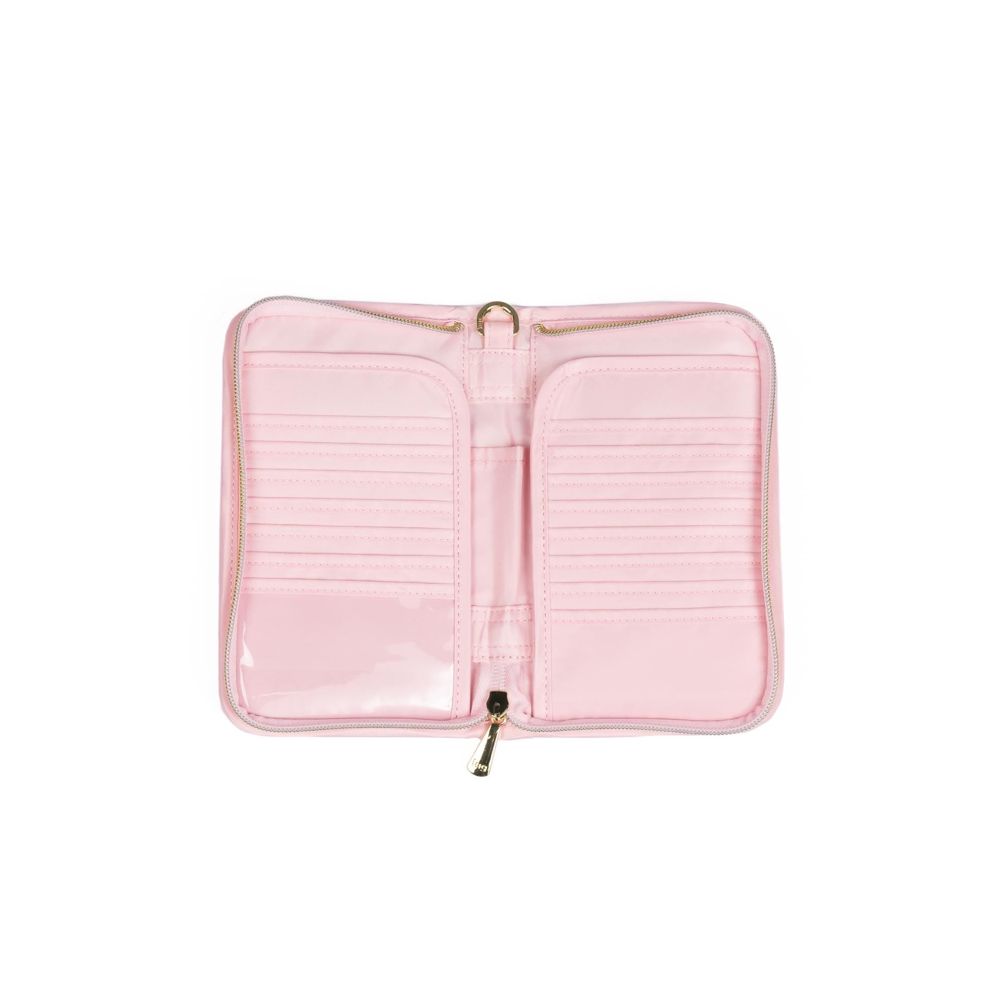 Wicked x Lug Tandem Zip RFID Wallet - BUBBLE PINK - 25341_Wicked_TandemZip_BubblePink_Angle_05
